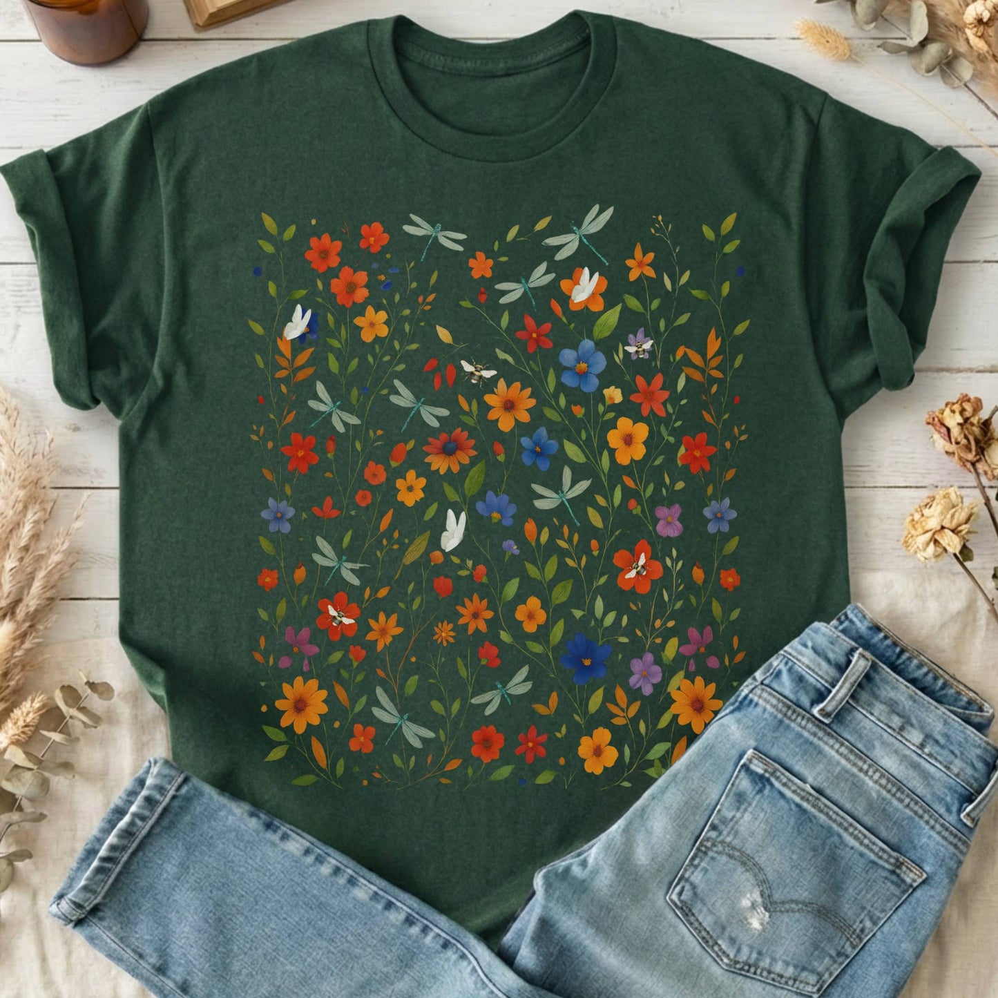 T-Shirts Forest Green / S Design 226 T-Shirt The Mystic Eden