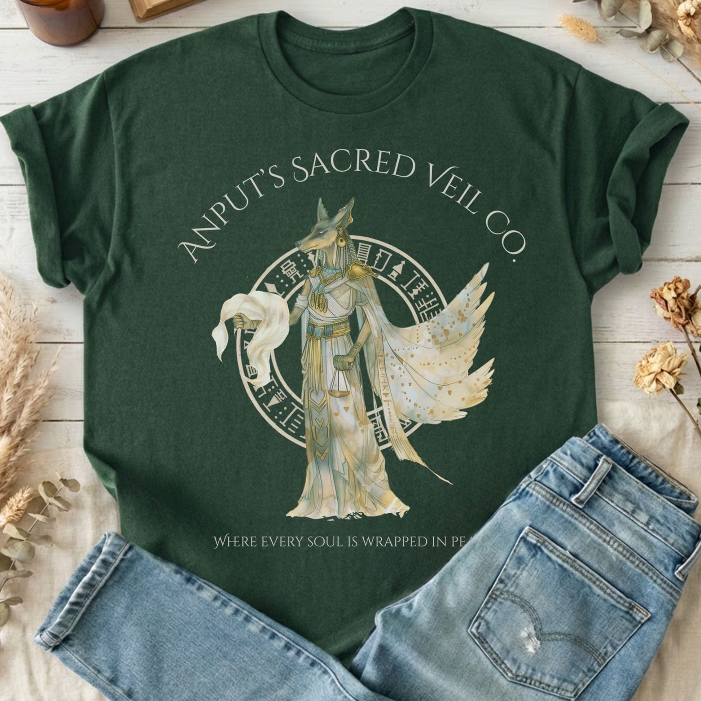 T-Shirts Forest Green / S Design 262 T-Shirt The Mystic Eden