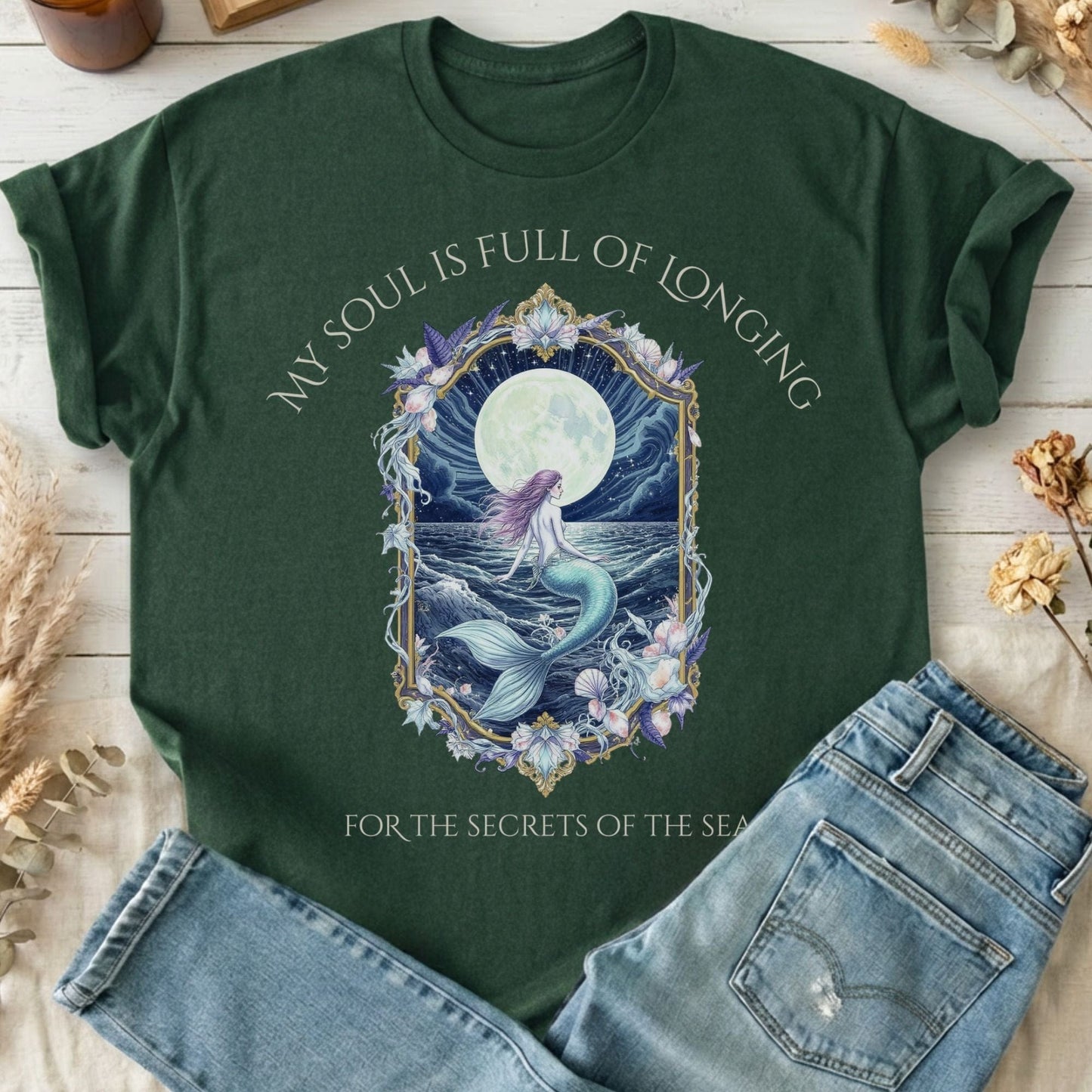 T-Shirts Forest Green / S Design 269 T-Shirt The Mystic Eden