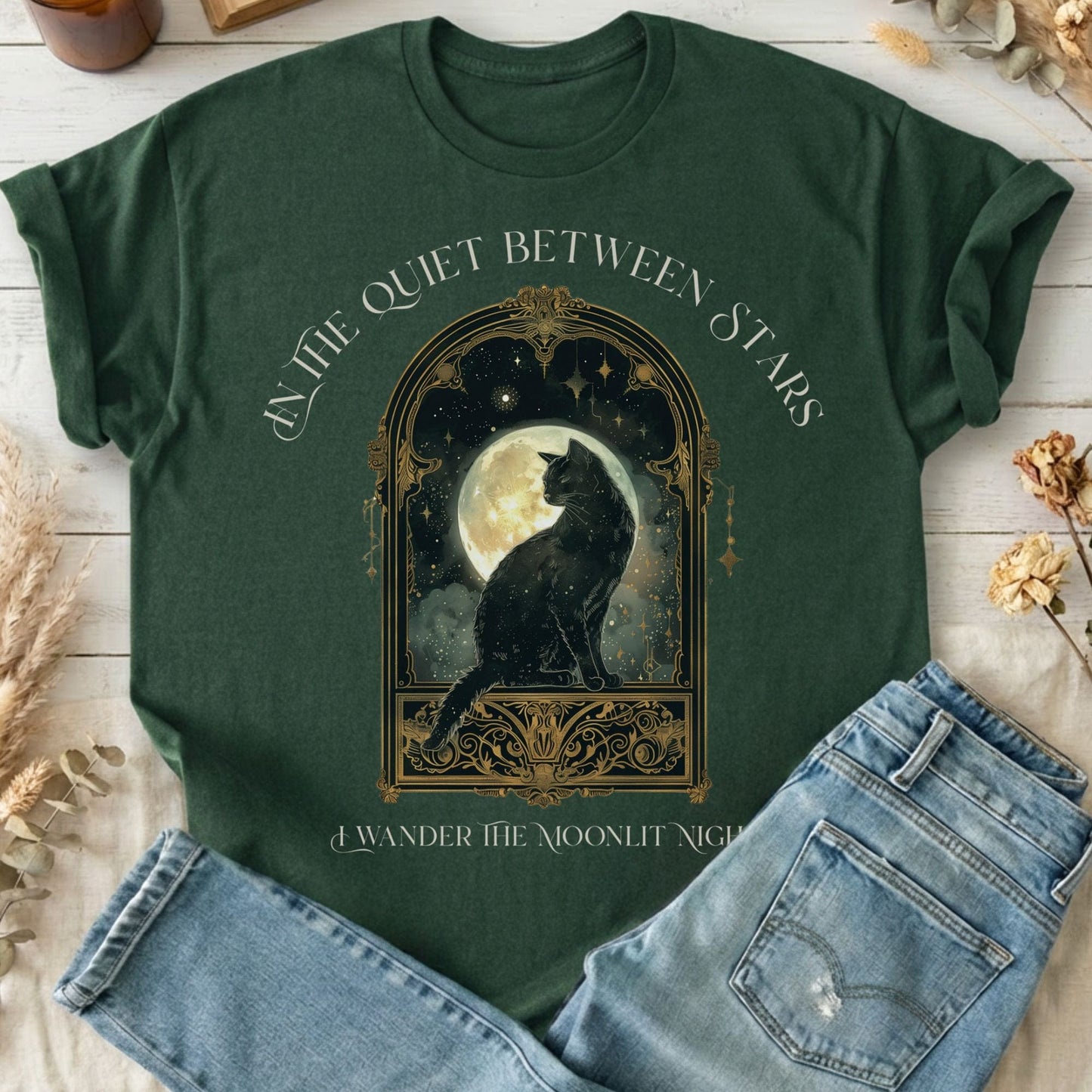 T-Shirts Forest Green / S Design 279 T-Shirt The Mystic Eden