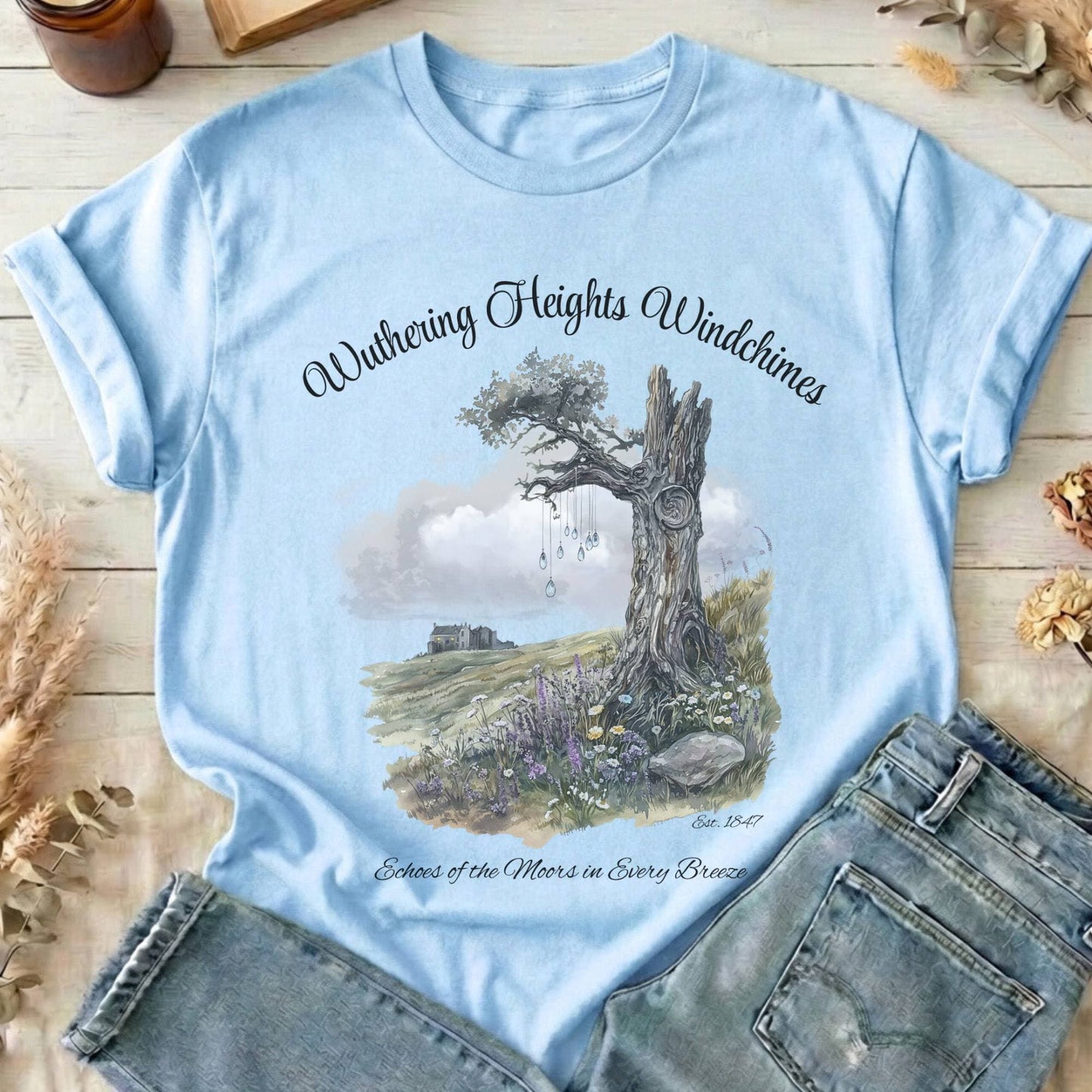 T-Shirts Light Blue / S Design 115 T-Shirt The Mystic Eden
