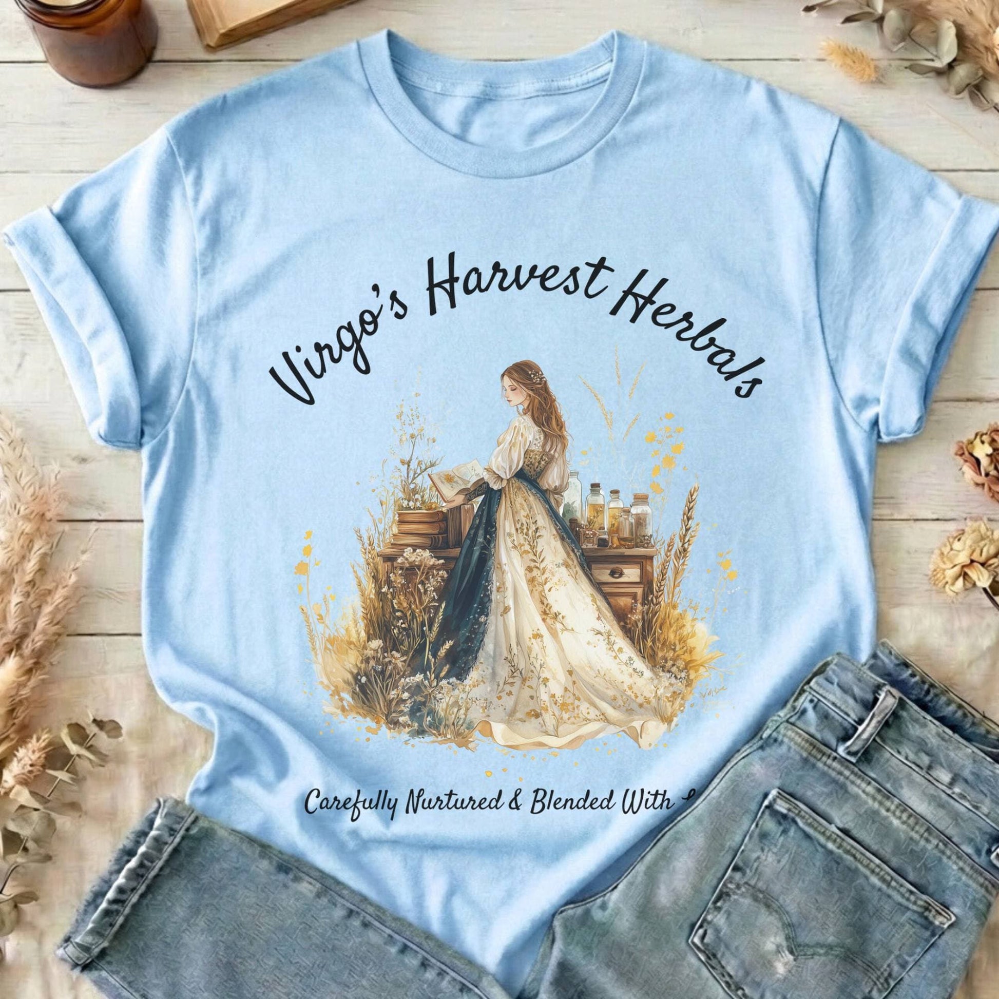 T-Shirts Light Blue / S Design 159 T-Shirt The Mystic Eden