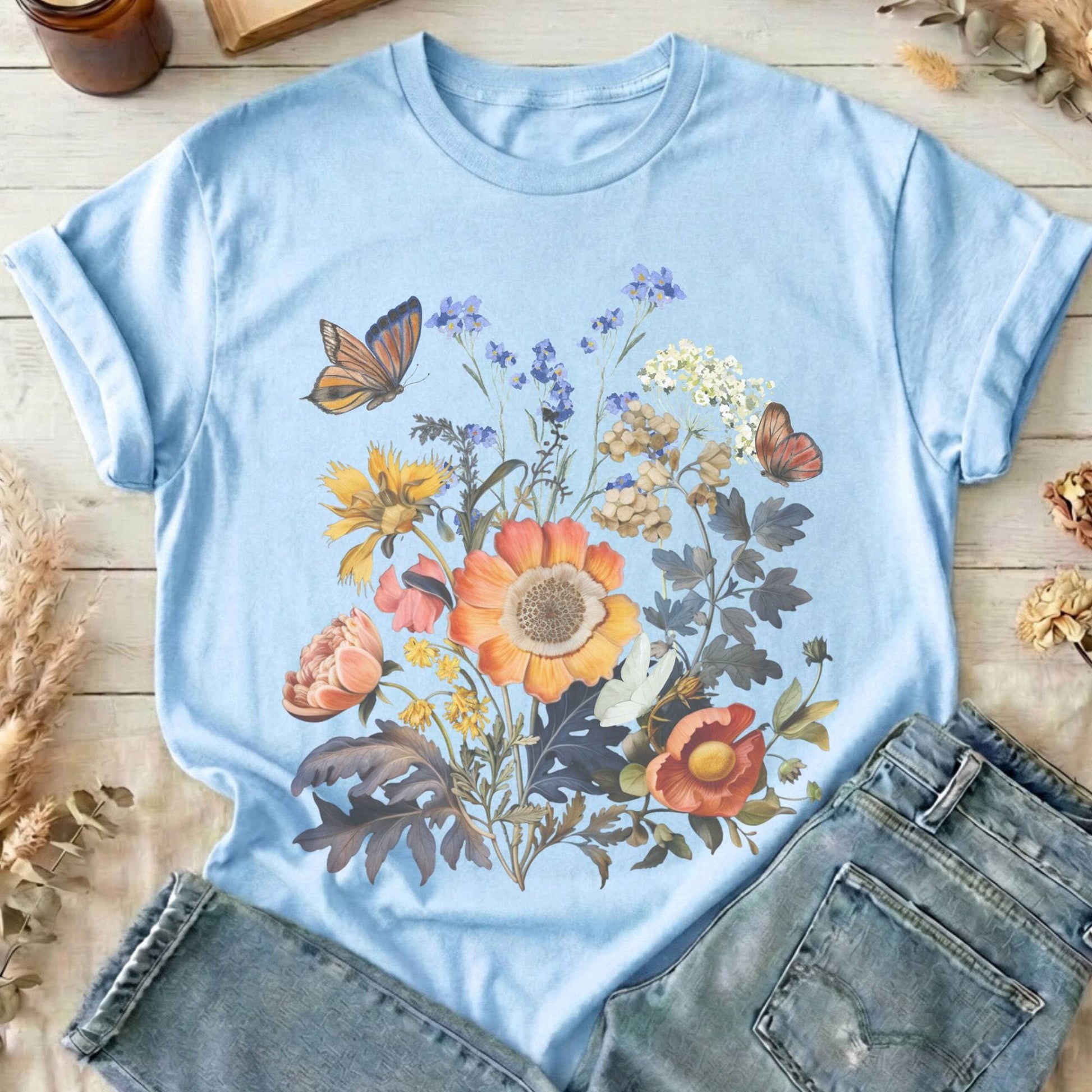 T-Shirts Light Blue / S Design 43 T-Shirt The Mystic Eden