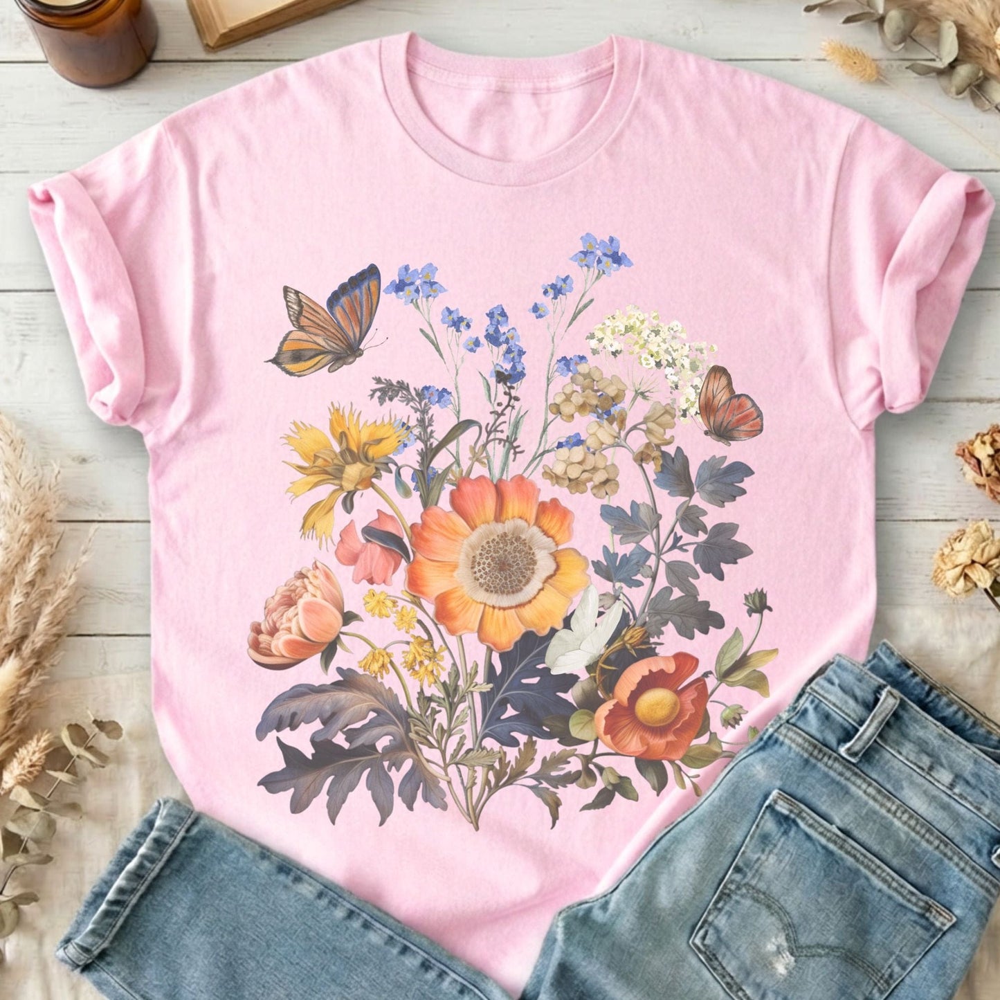 T-Shirts Light Pink / S Design 43 T-Shirt The Mystic Eden
