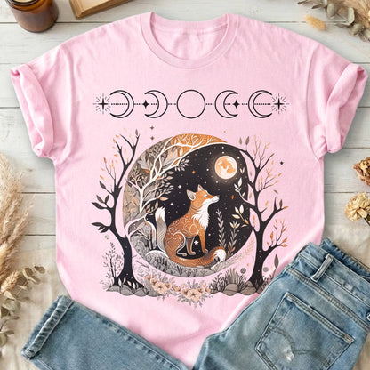 T-Shirts Light Pink / S Fox Whimsigoth T-Shirt The Mystic Eden
