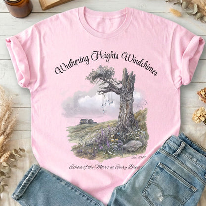 T-Shirts Light Pink / S Wuthering Heights Windchimes Brontë T-Shirt The Mystic Eden