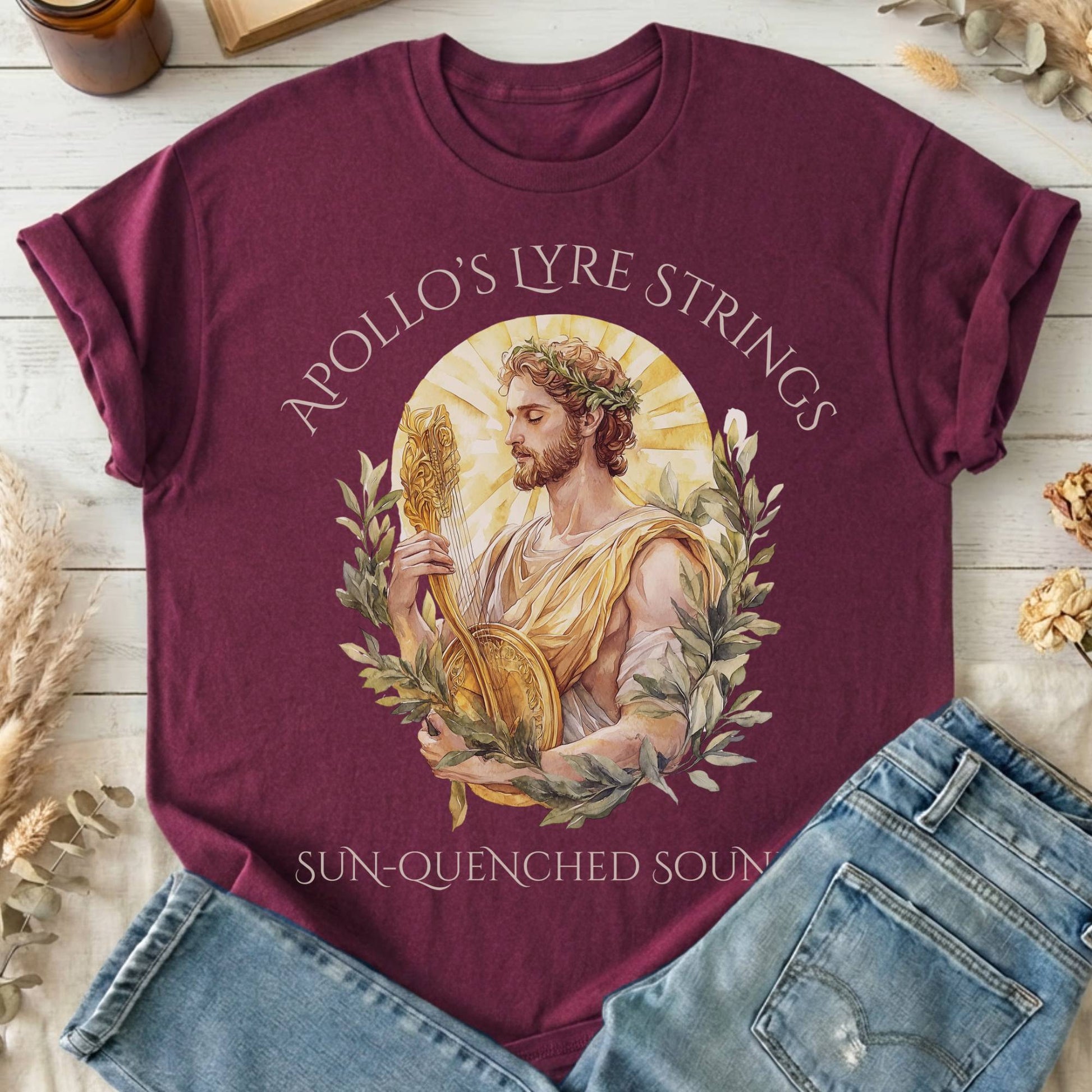 T-Shirts Maroon / S Design 100 T-Shirt The Mystic Eden