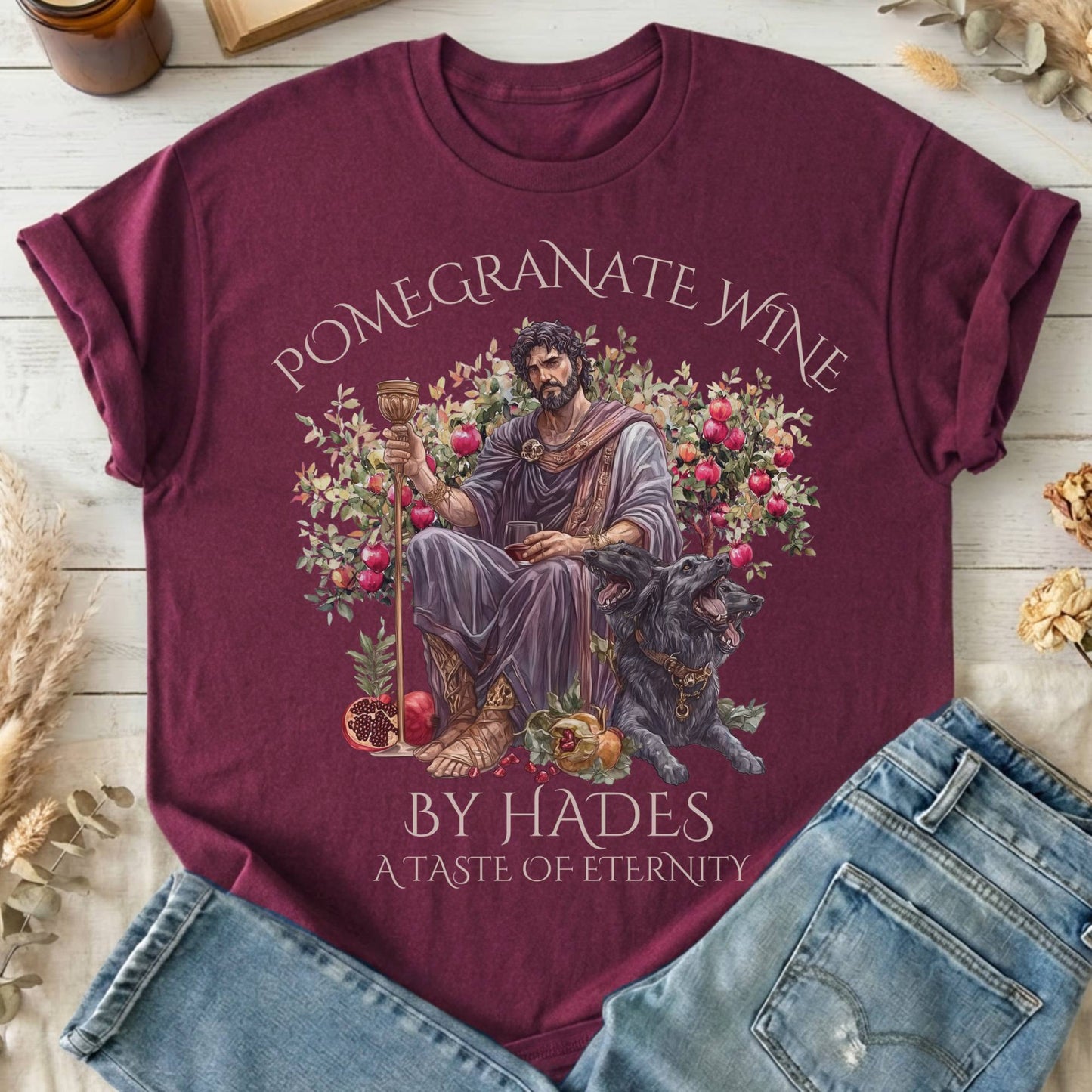 T-Shirts Maroon / S Design 108 T-Shirt The Mystic Eden