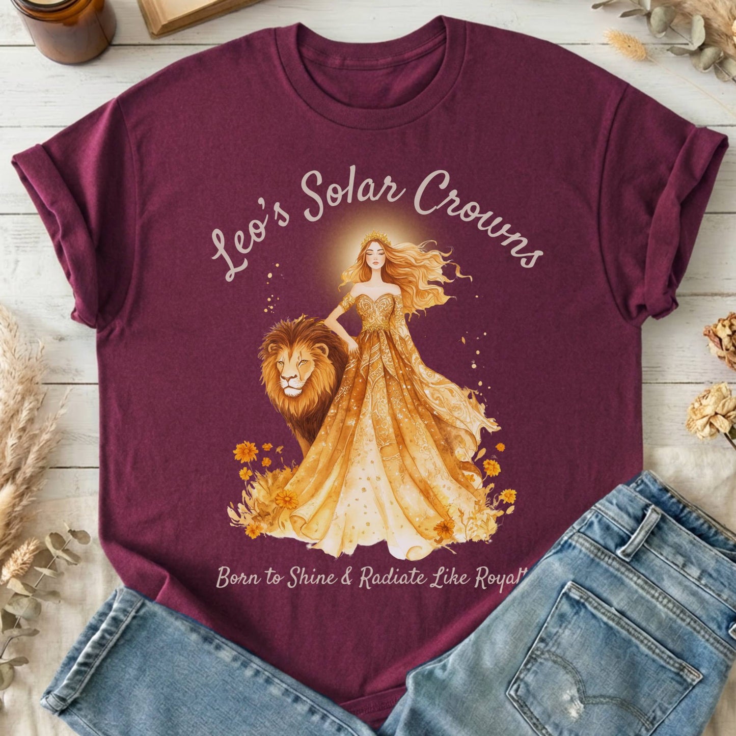 T-Shirts Maroon / S Design 154 T-Shirt The Mystic Eden