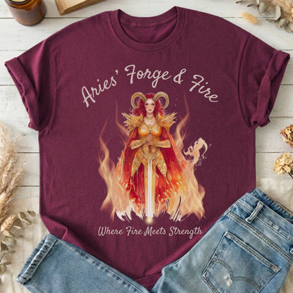 T-Shirts Maroon / S Design 155 T-Shirt The Mystic Eden