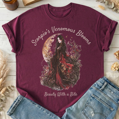 T-Shirts Maroon / S Design 157 T-Shirt The Mystic Eden