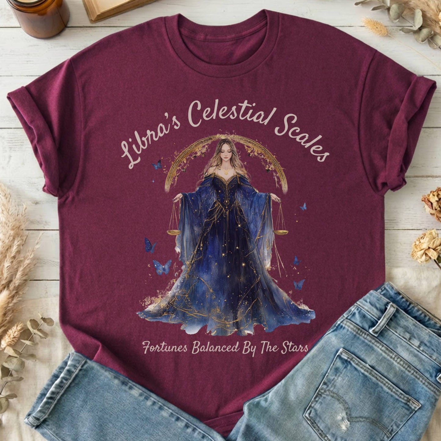 T-Shirts Maroon / S Design 158 T-Shirt The Mystic Eden