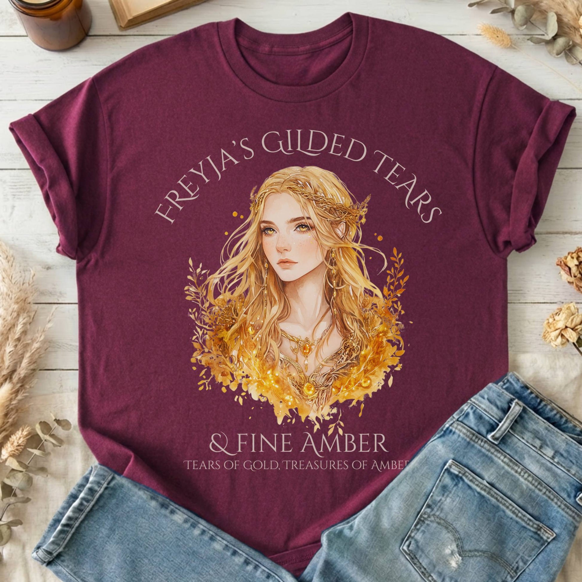 T-Shirts Maroon / S Design 161 T-Shirt The Mystic Eden