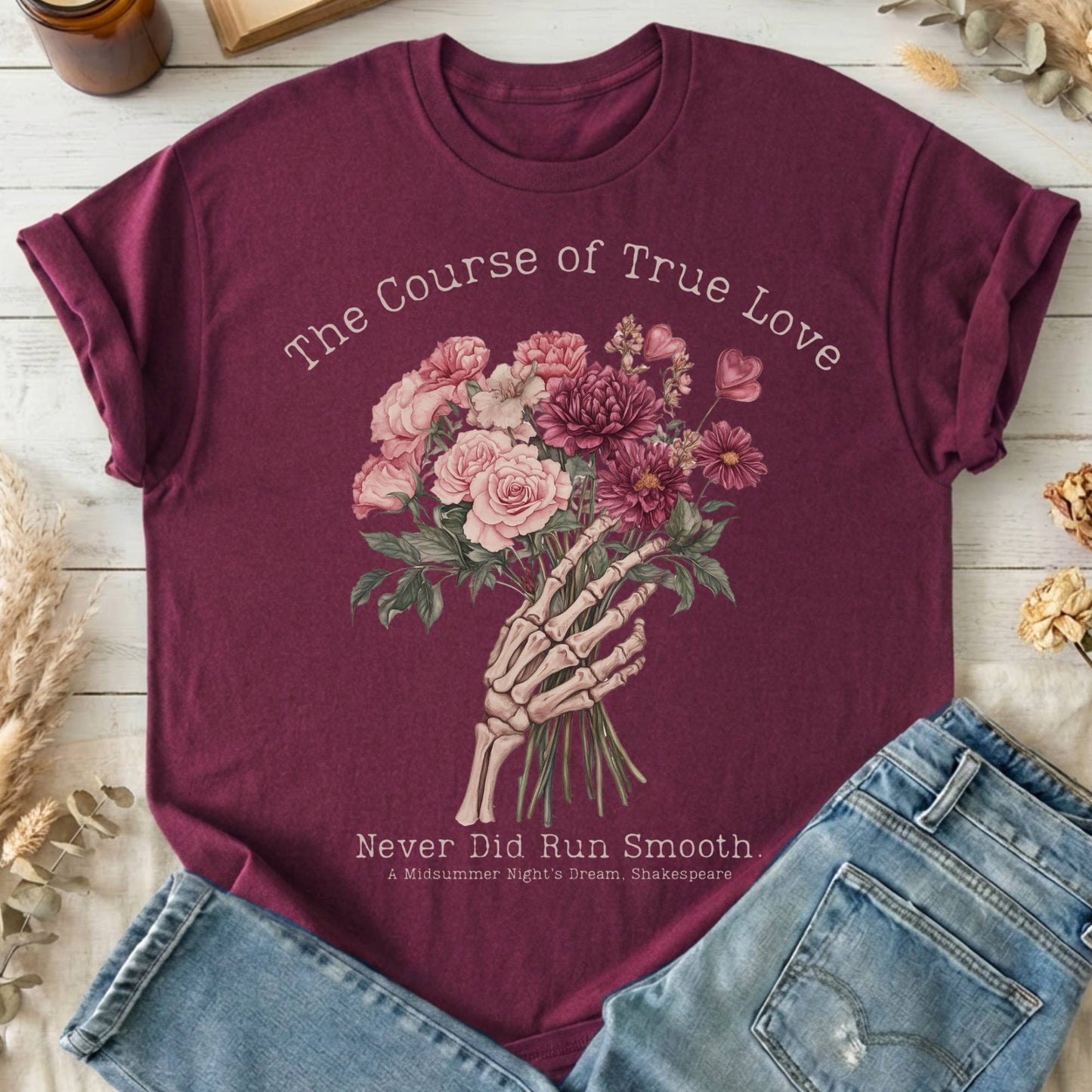 T-Shirts Maroon / S Design 185 T-Shirt The Mystic Eden