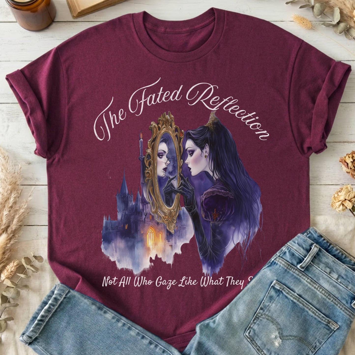 T-Shirts Maroon / S Design 188 T-Shirt The Mystic Eden