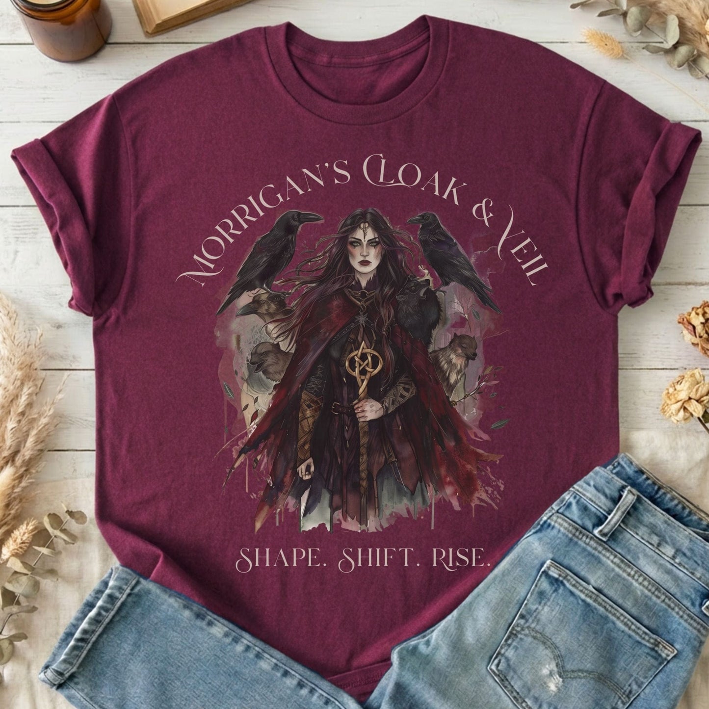 T-Shirts Maroon / S Design 212 T-Shirt The Mystic Eden