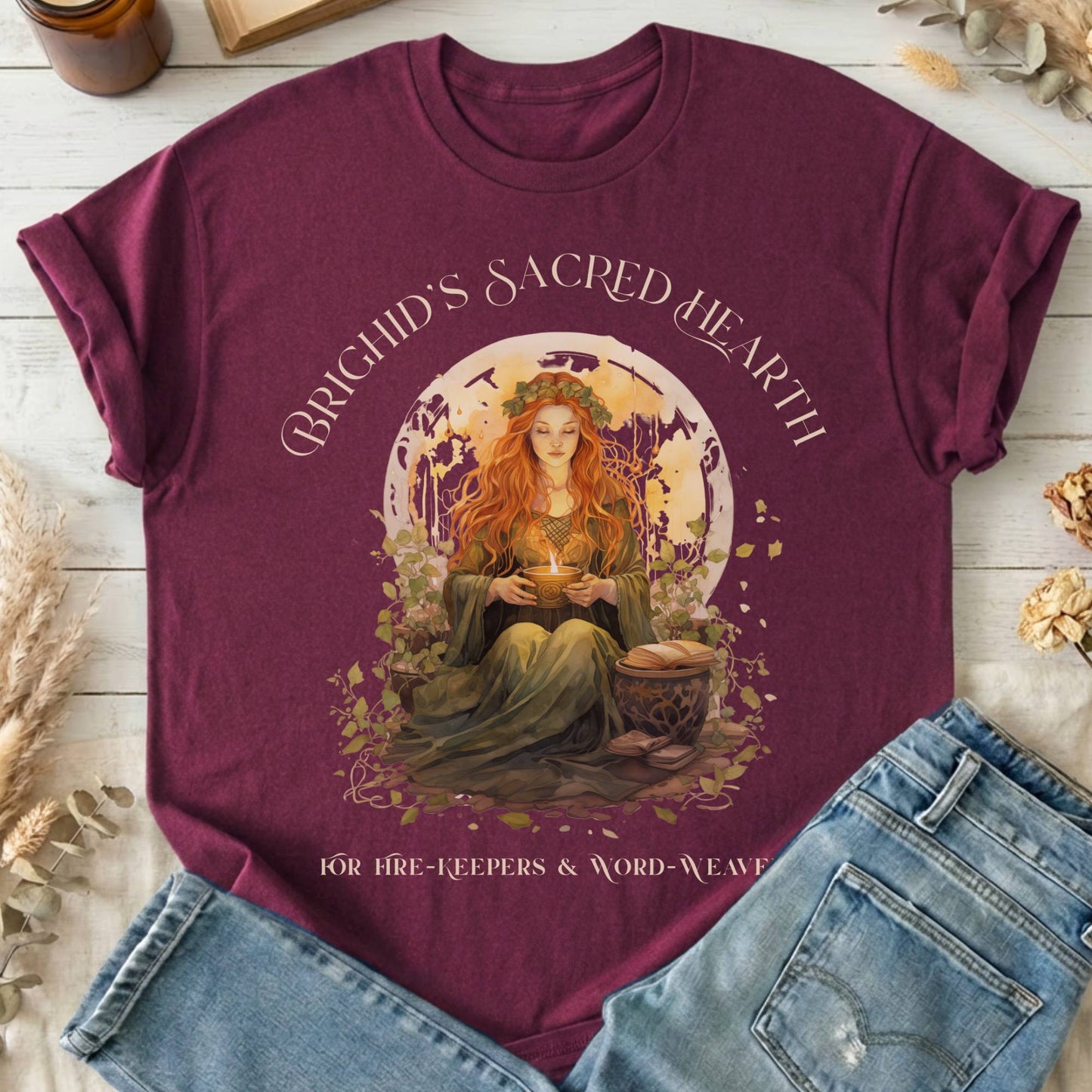 T-Shirts Maroon / S Design 216 T-Shirt The Mystic Eden