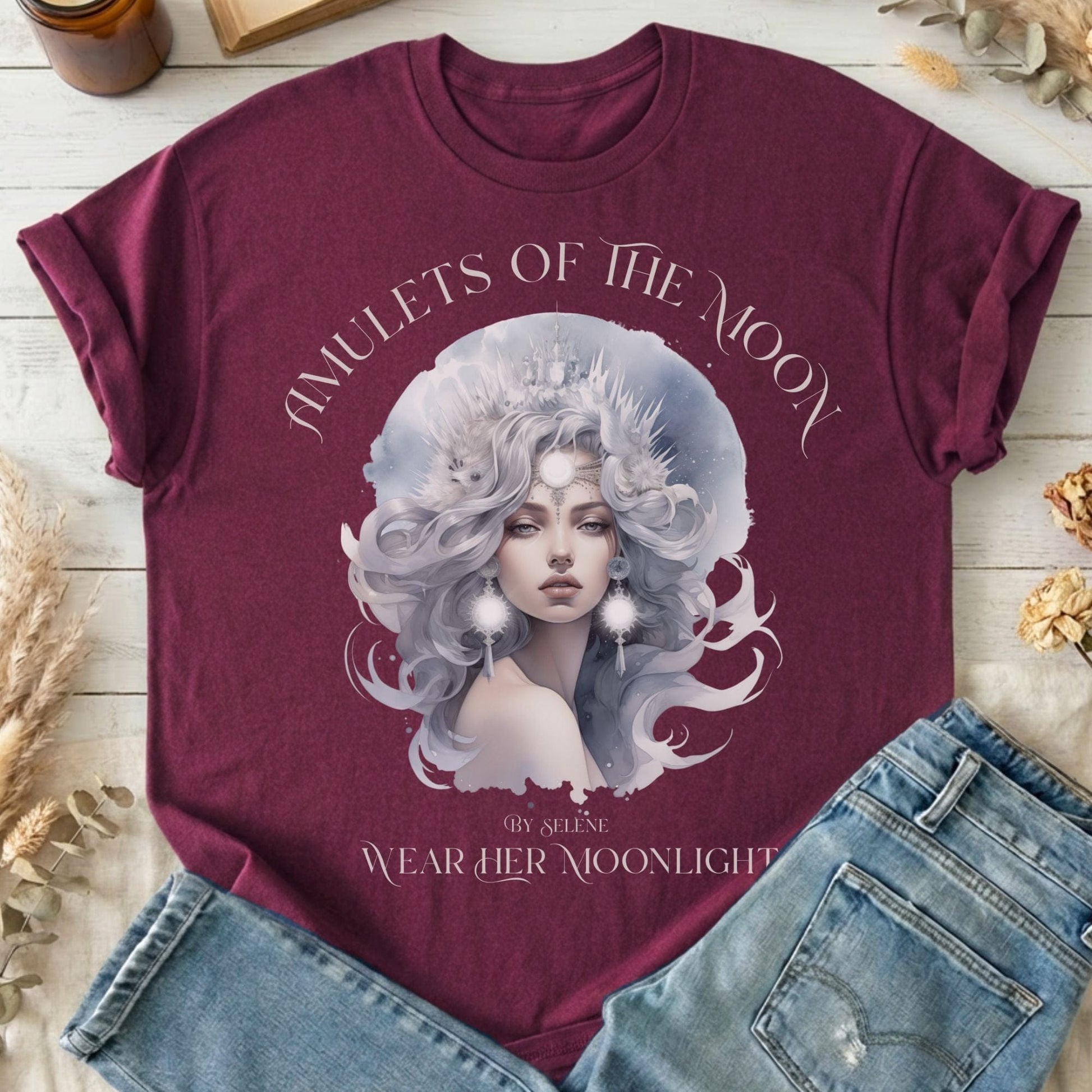 T-Shirts Maroon / S Design 217 T-Shirt The Mystic Eden