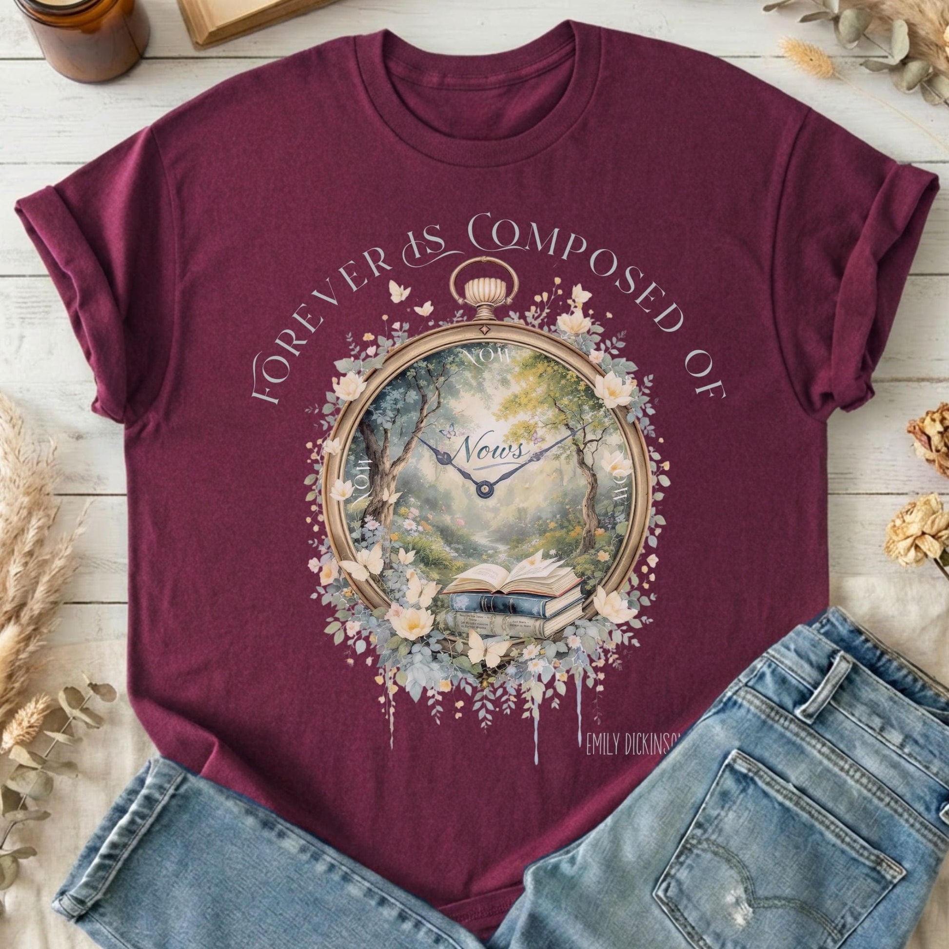 T-Shirts Maroon / S Design 240 T-Shirt The Mystic Eden