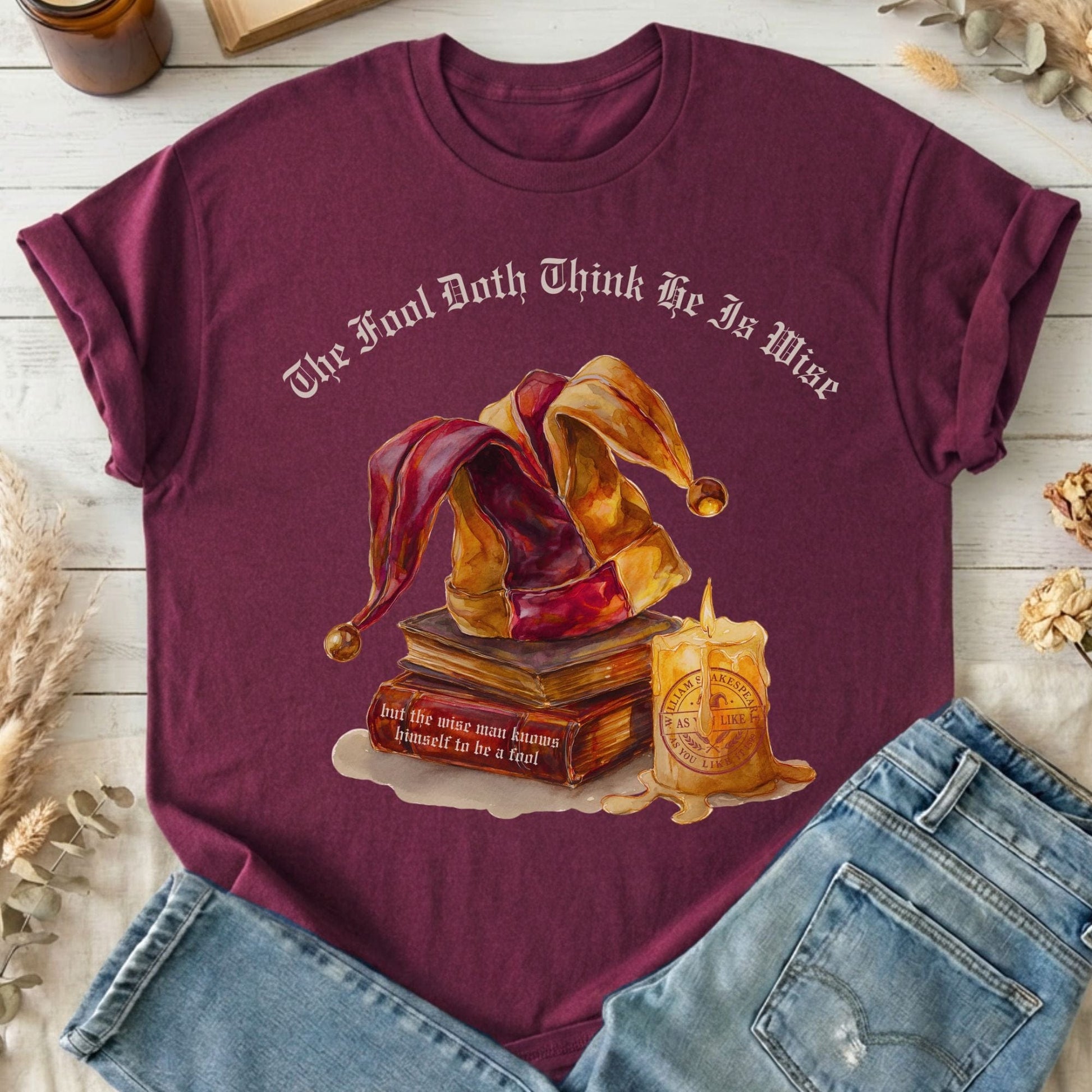 T-Shirts Maroon / S Design 246 T-Shirt The Mystic Eden