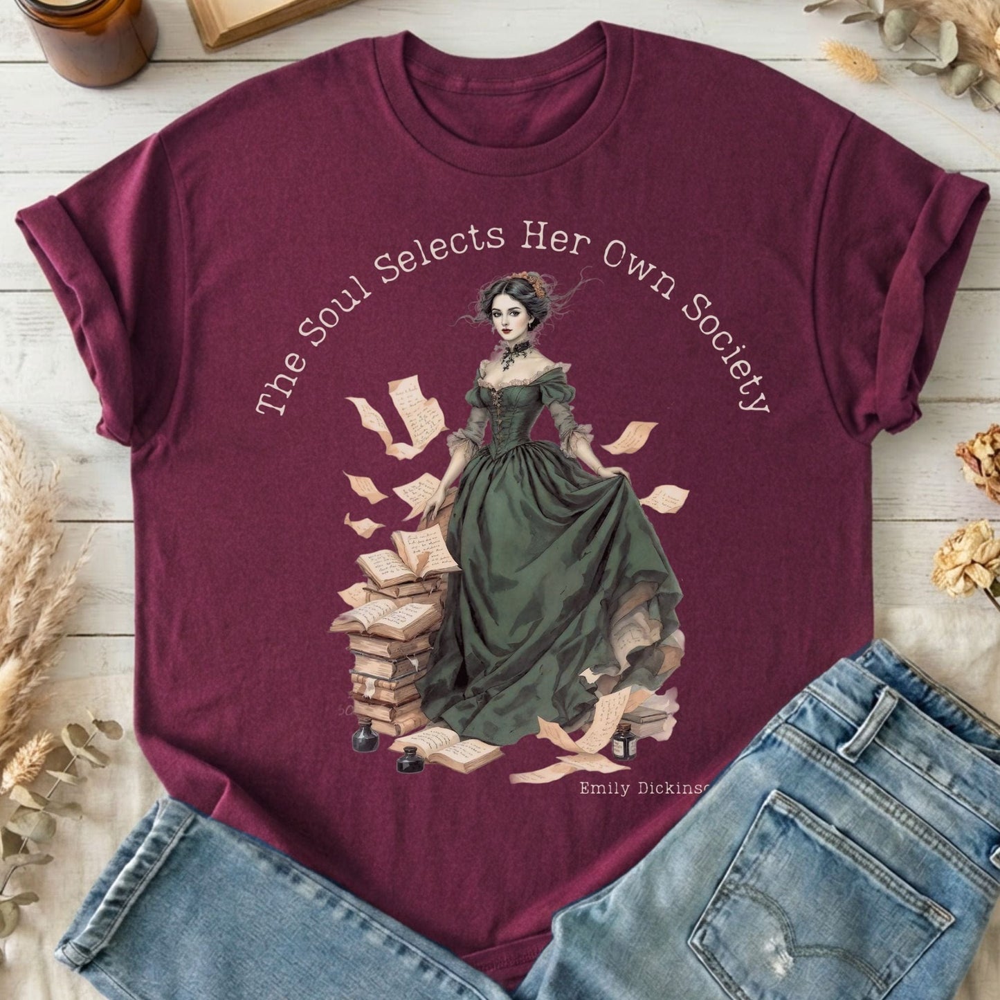 T-Shirts Maroon / S Design 253 T-Shirt The Mystic Eden