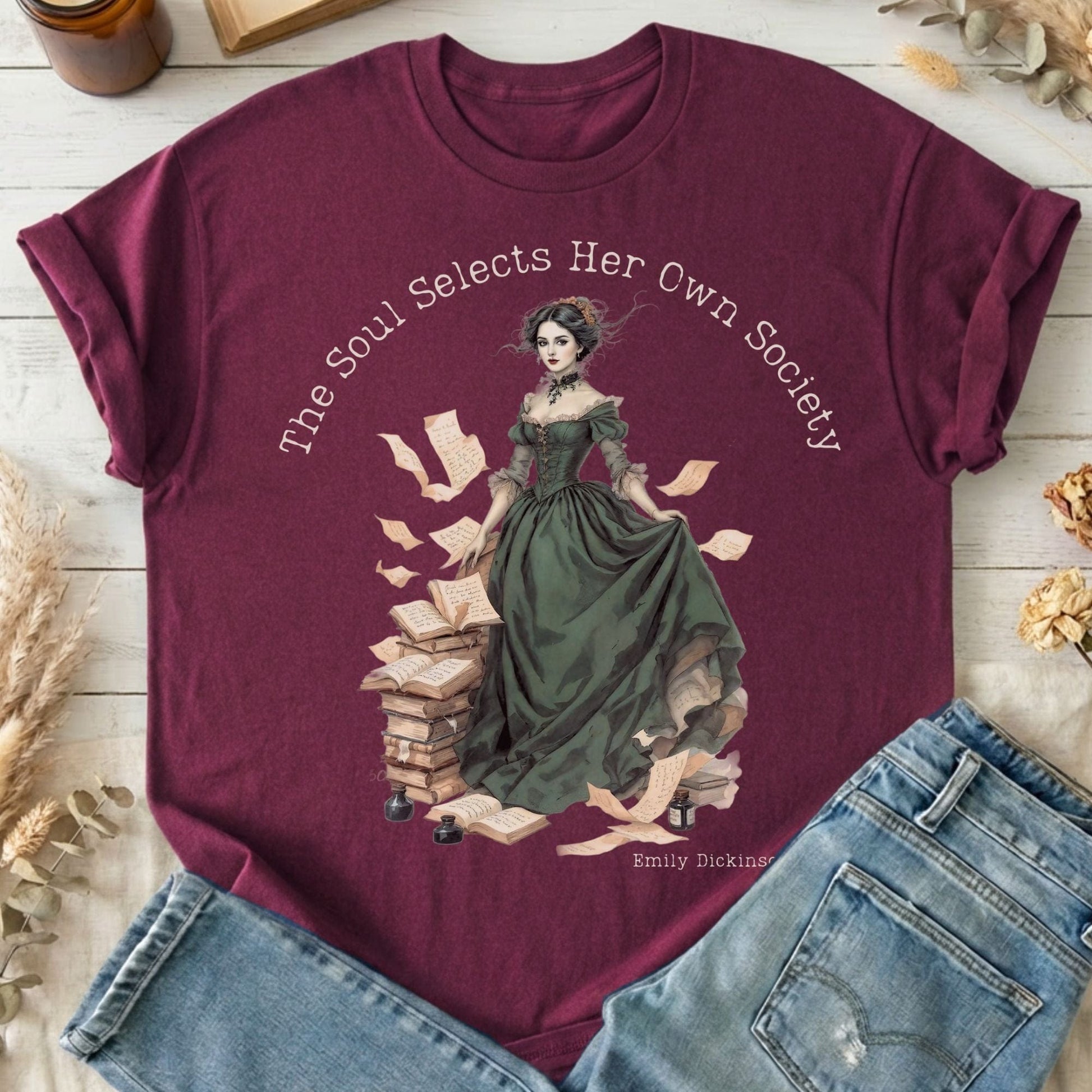 T-Shirts Maroon / S Design 253 T-Shirt The Mystic Eden