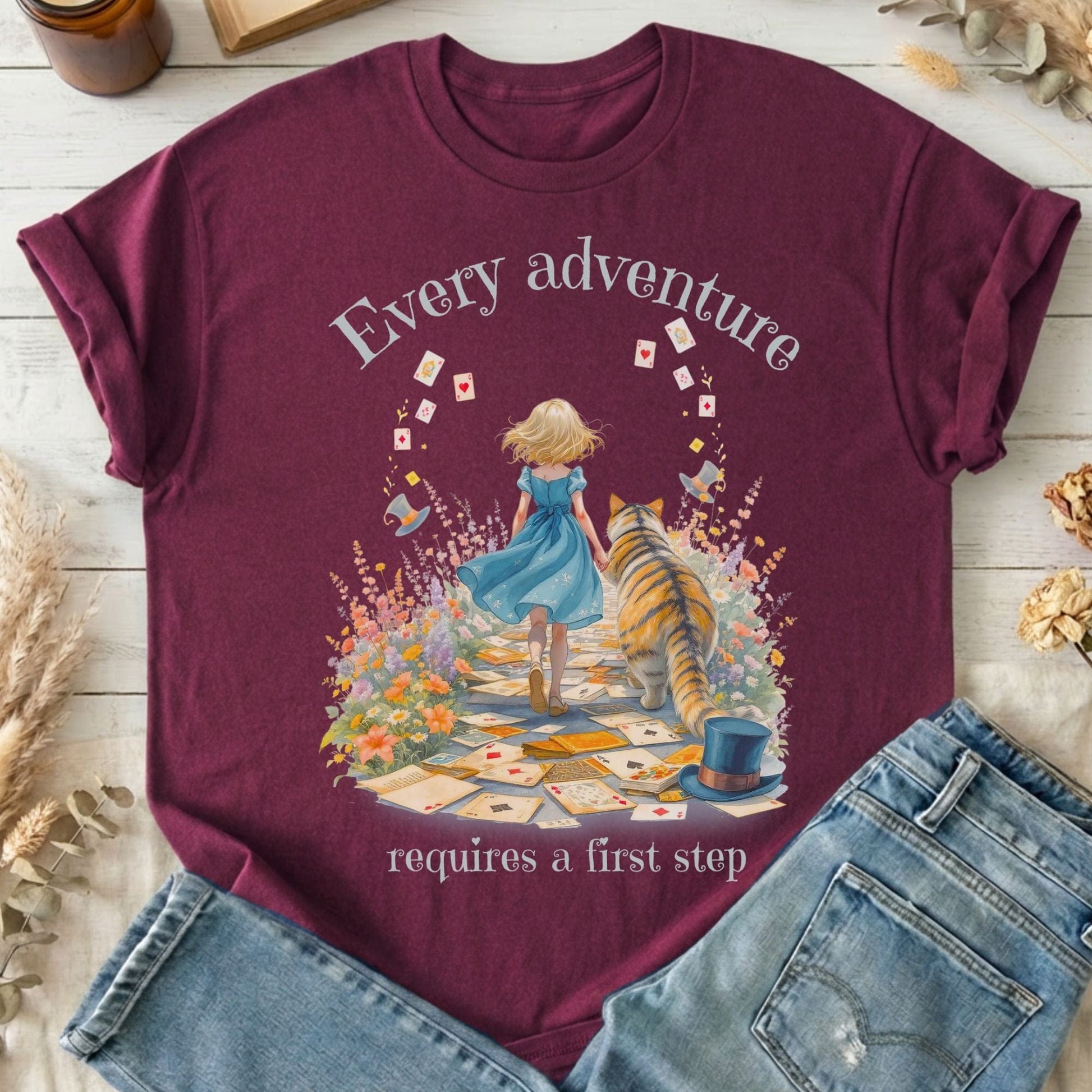 T-Shirts Maroon / S Design 259 T-Shirt The Mystic Eden