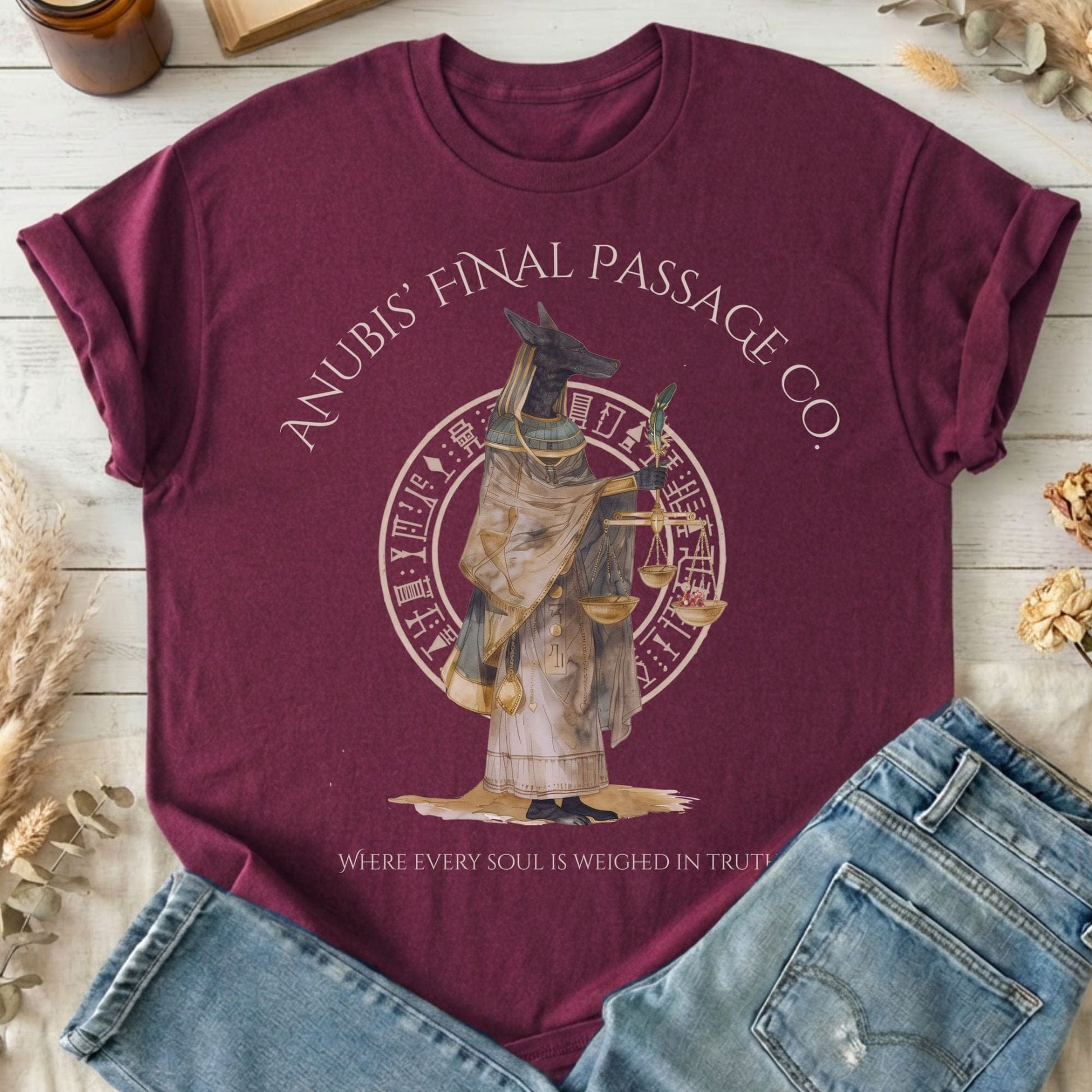 T-Shirts Maroon / S Design 261 T-Shirt The Mystic Eden
