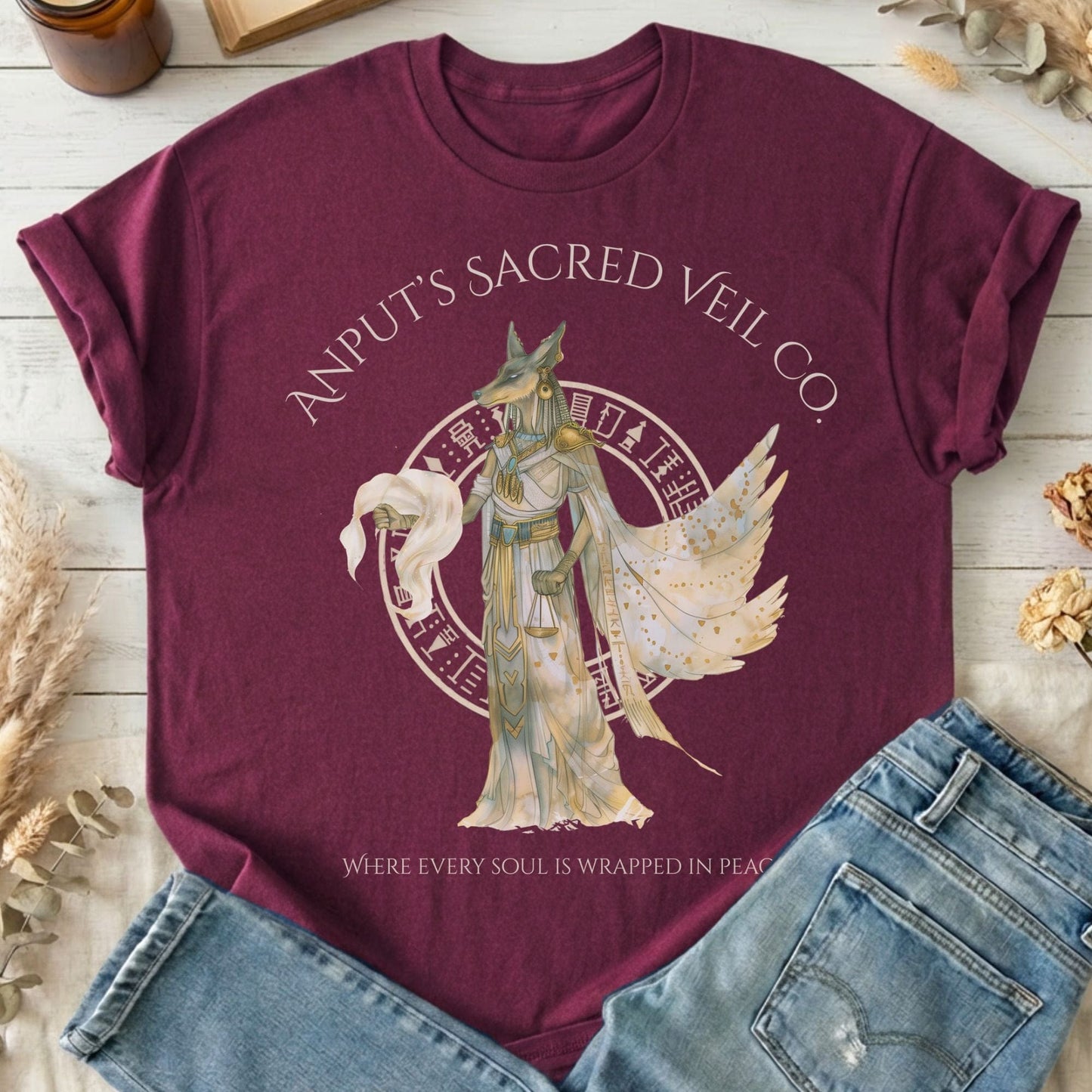 T-Shirts Maroon / S Design 262 T-Shirt The Mystic Eden