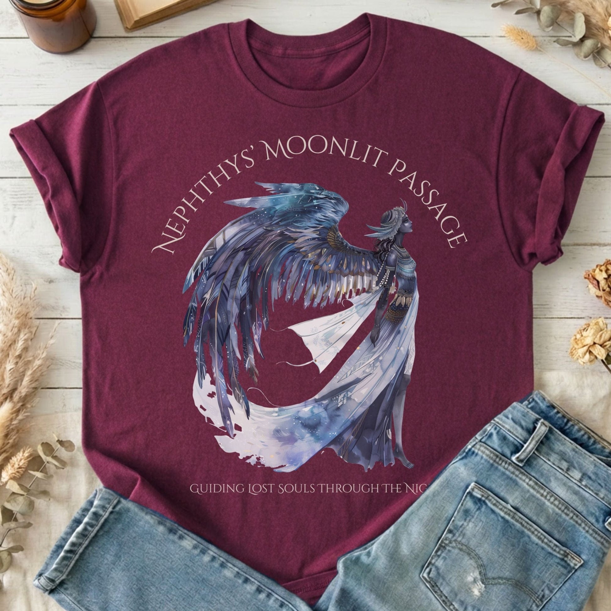 T-Shirts Maroon / S Design 265 T-Shirt The Mystic Eden