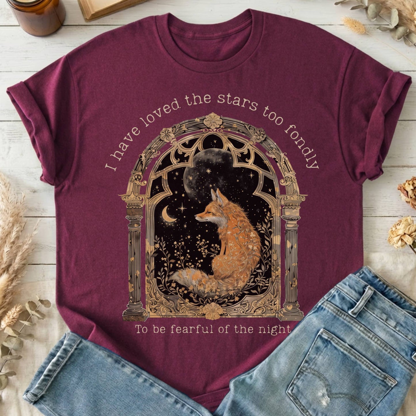 T-Shirts Maroon / S Design 266 T-Shirt The Mystic Eden