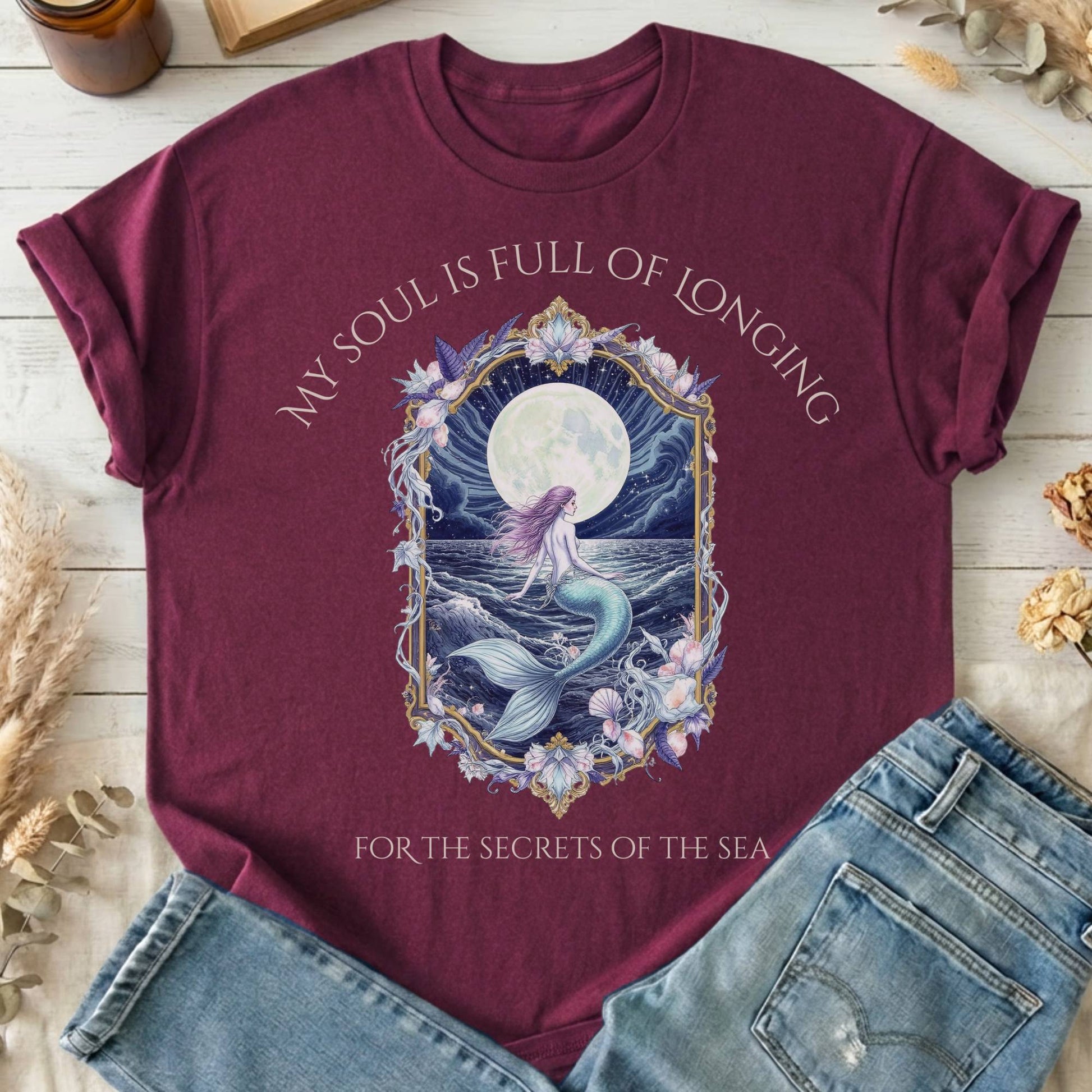 T-Shirts Maroon / S Design 269 T-Shirt The Mystic Eden