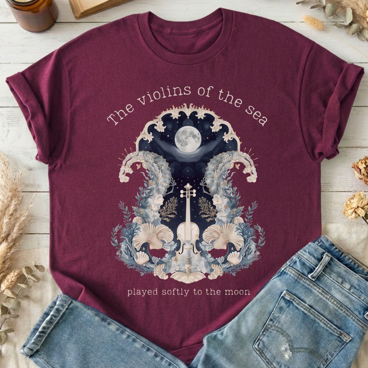 T-Shirts Maroon / S Design 270 T-Shirt The Mystic Eden