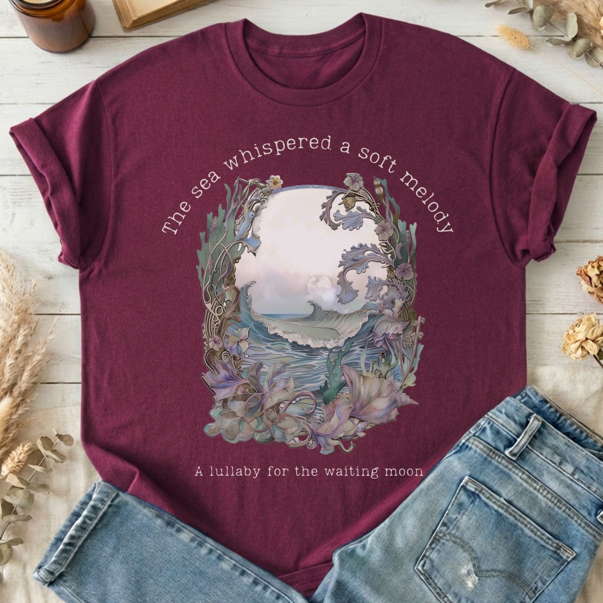 T-Shirts Maroon / S Design 271 T-Shirt The Mystic Eden