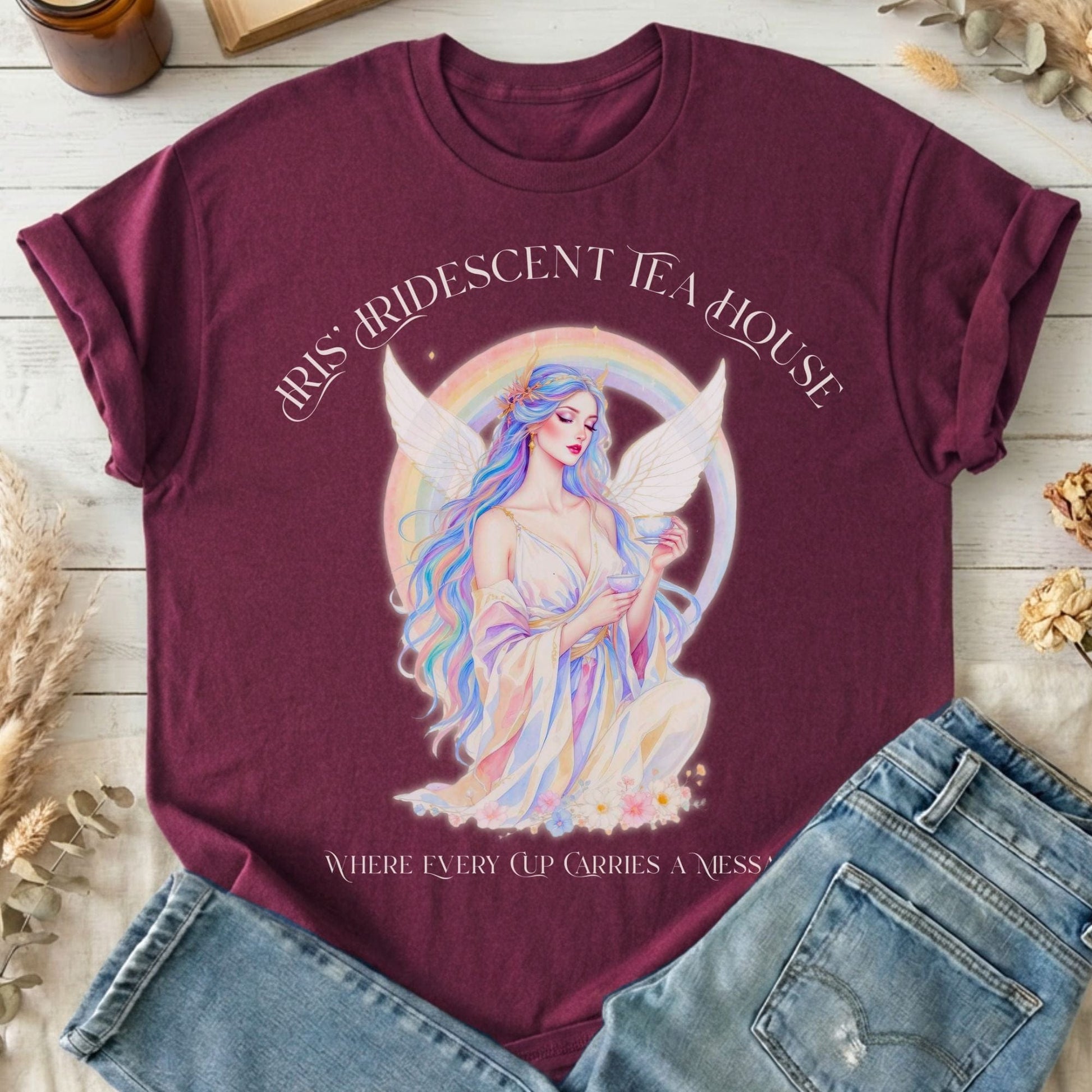 T-Shirts Maroon / S Design 276 T-Shirt The Mystic Eden