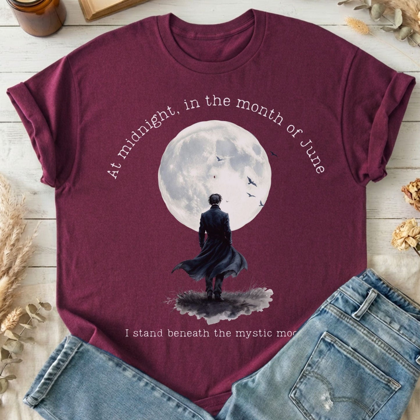 T-Shirts Maroon / S Design 277 T-Shirt The Mystic Eden