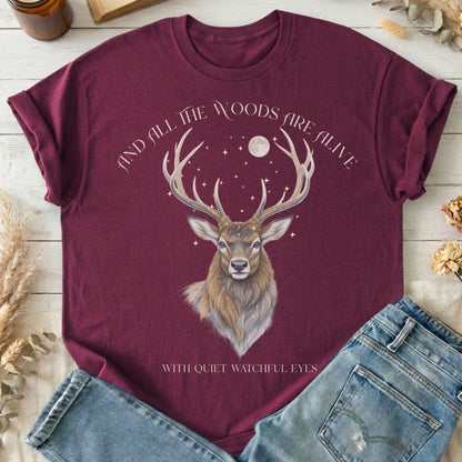 T-Shirts Maroon / S Design 282 T-Shirt The Mystic Eden