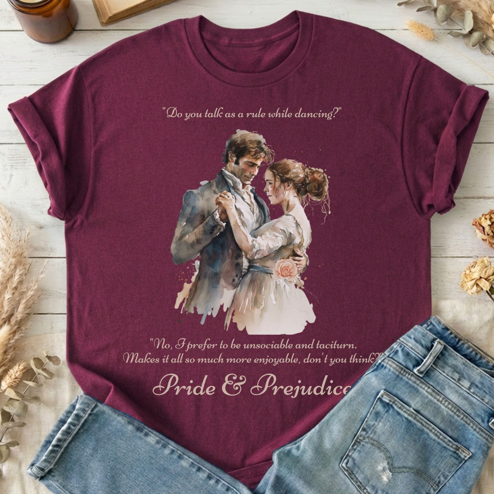 T-Shirts Maroon / S Design 39 T-Shirt The Mystic Eden