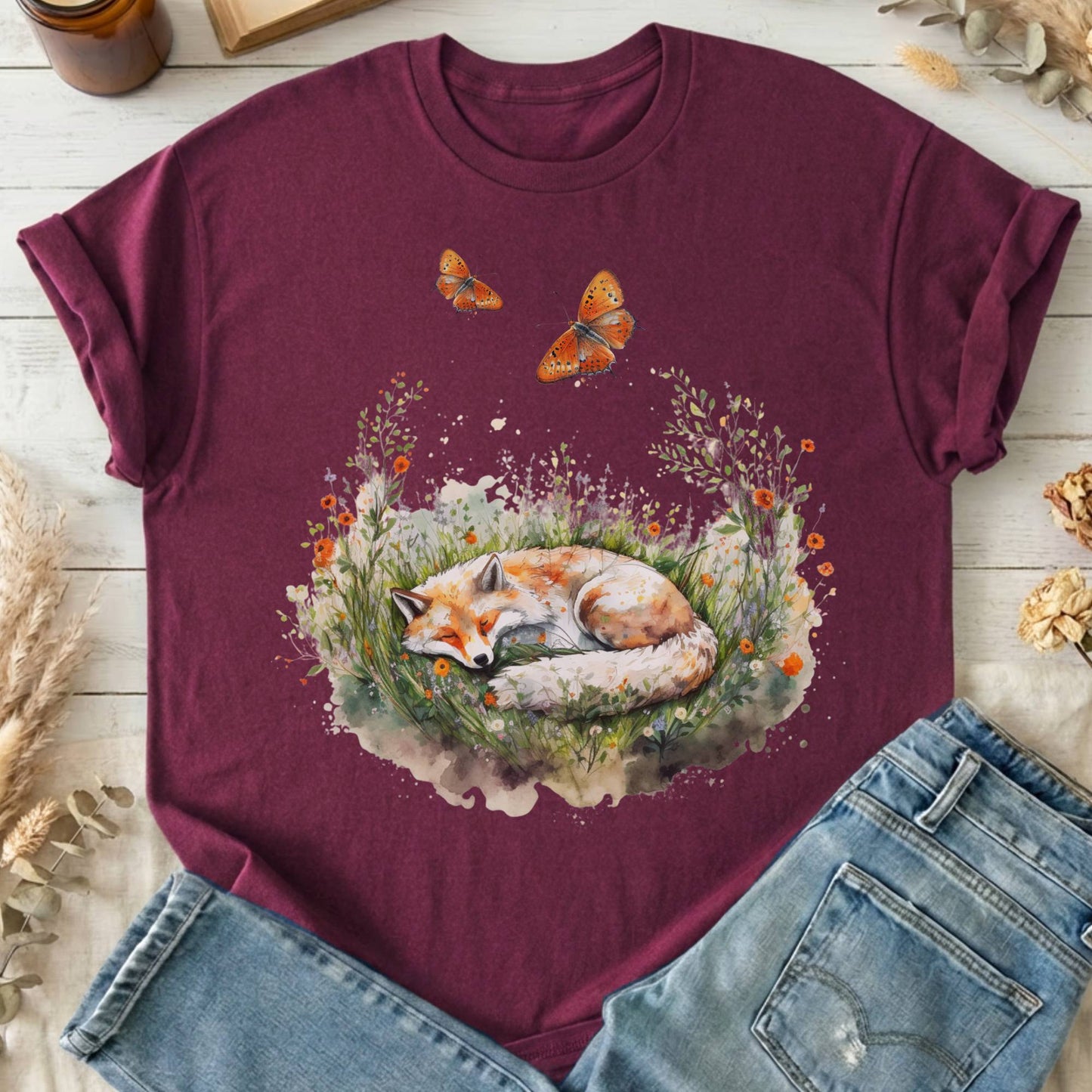 T-Shirts Maroon / S Design 40 T-Shirt The Mystic Eden