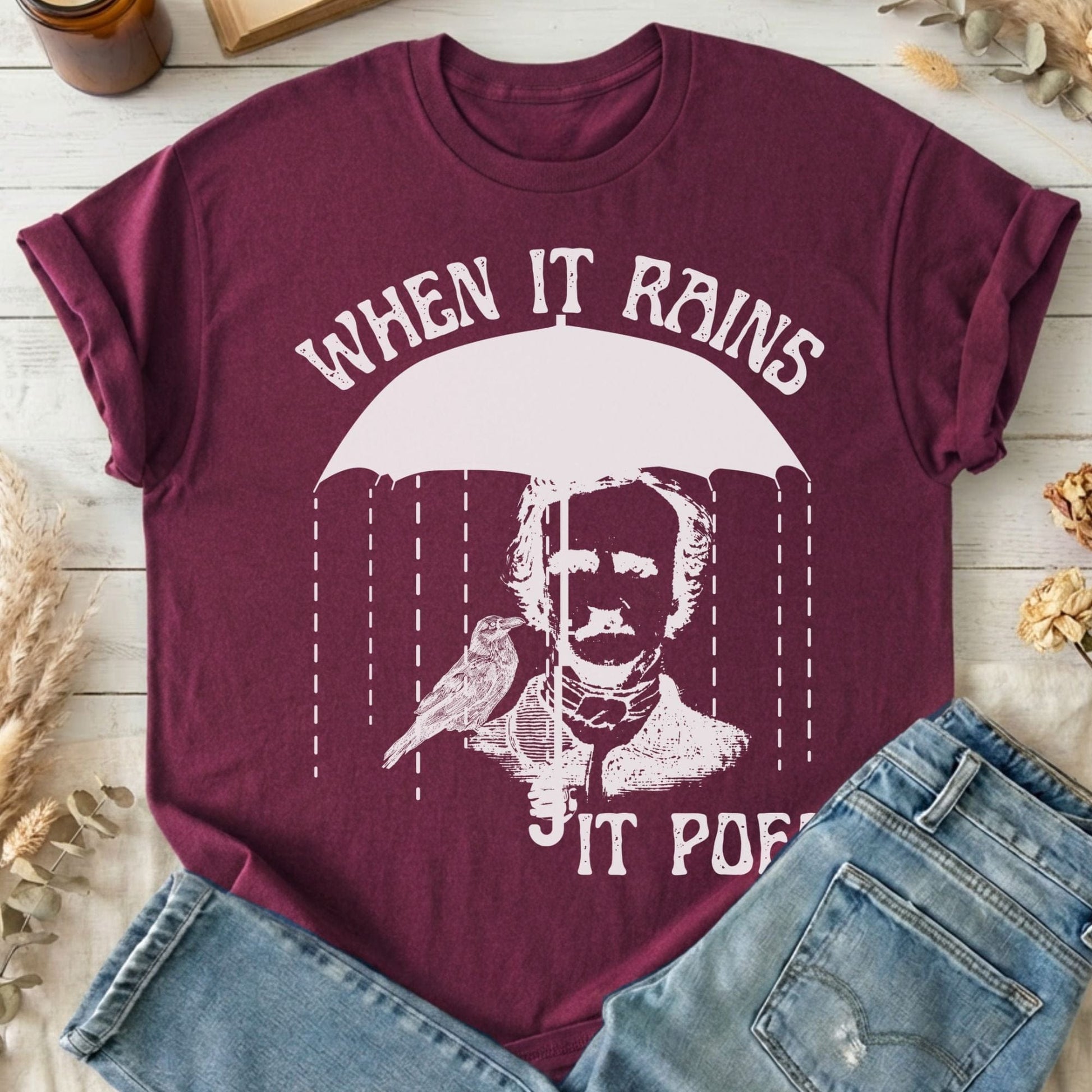 T-Shirts Maroon / S Design 61 T-Shirt The Mystic Eden