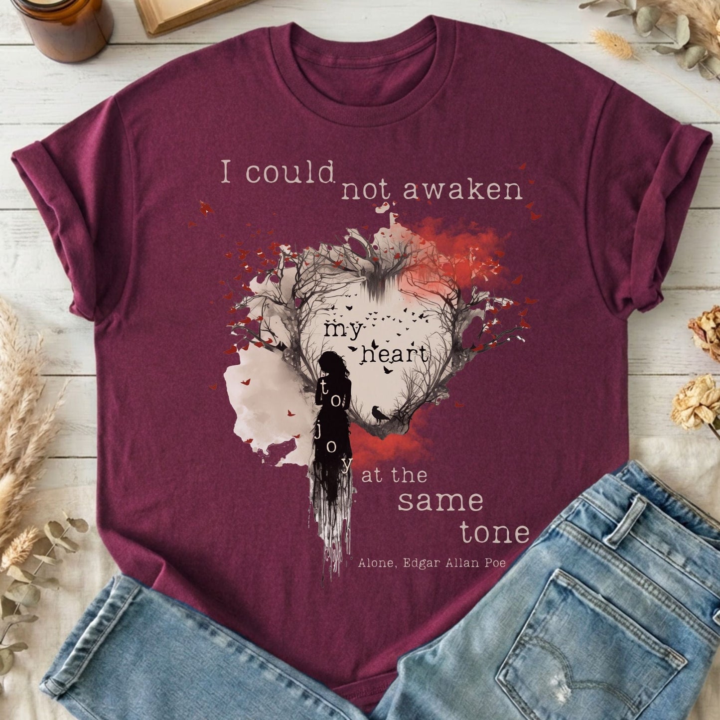 T-Shirts Maroon / S Design 62 T-Shirt The Mystic Eden
