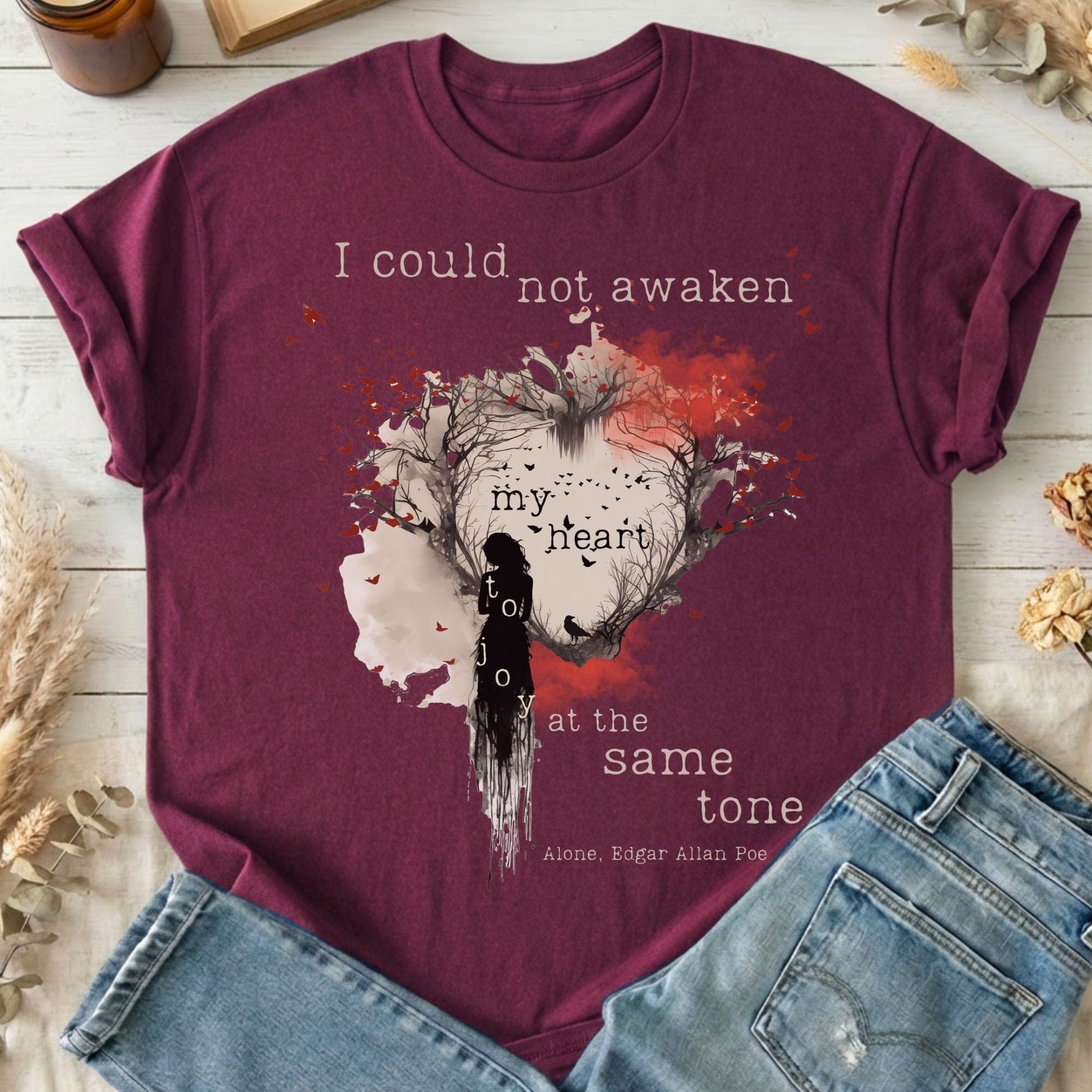 T-Shirts Maroon / S Design 62 T-Shirt The Mystic Eden