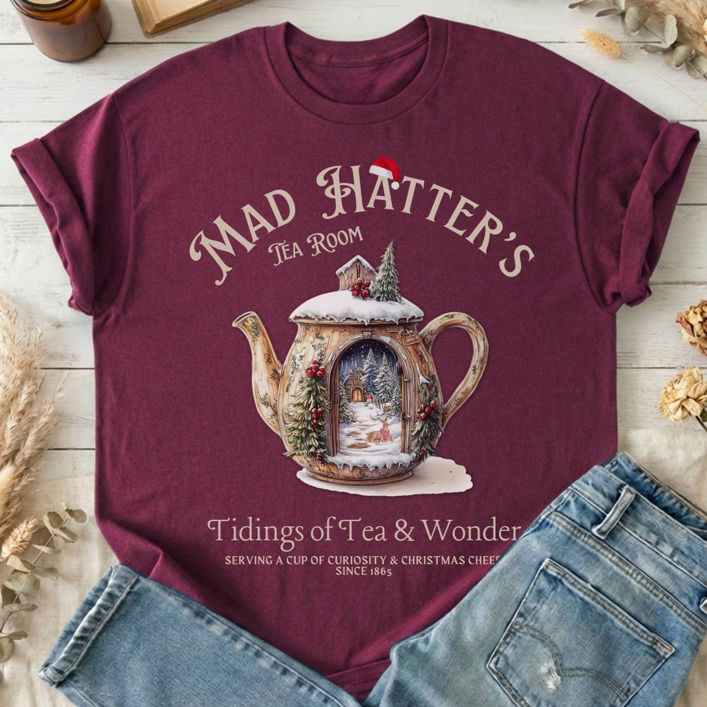 T-Shirts Maroon / S Design 91 T-Shirt The Mystic Eden