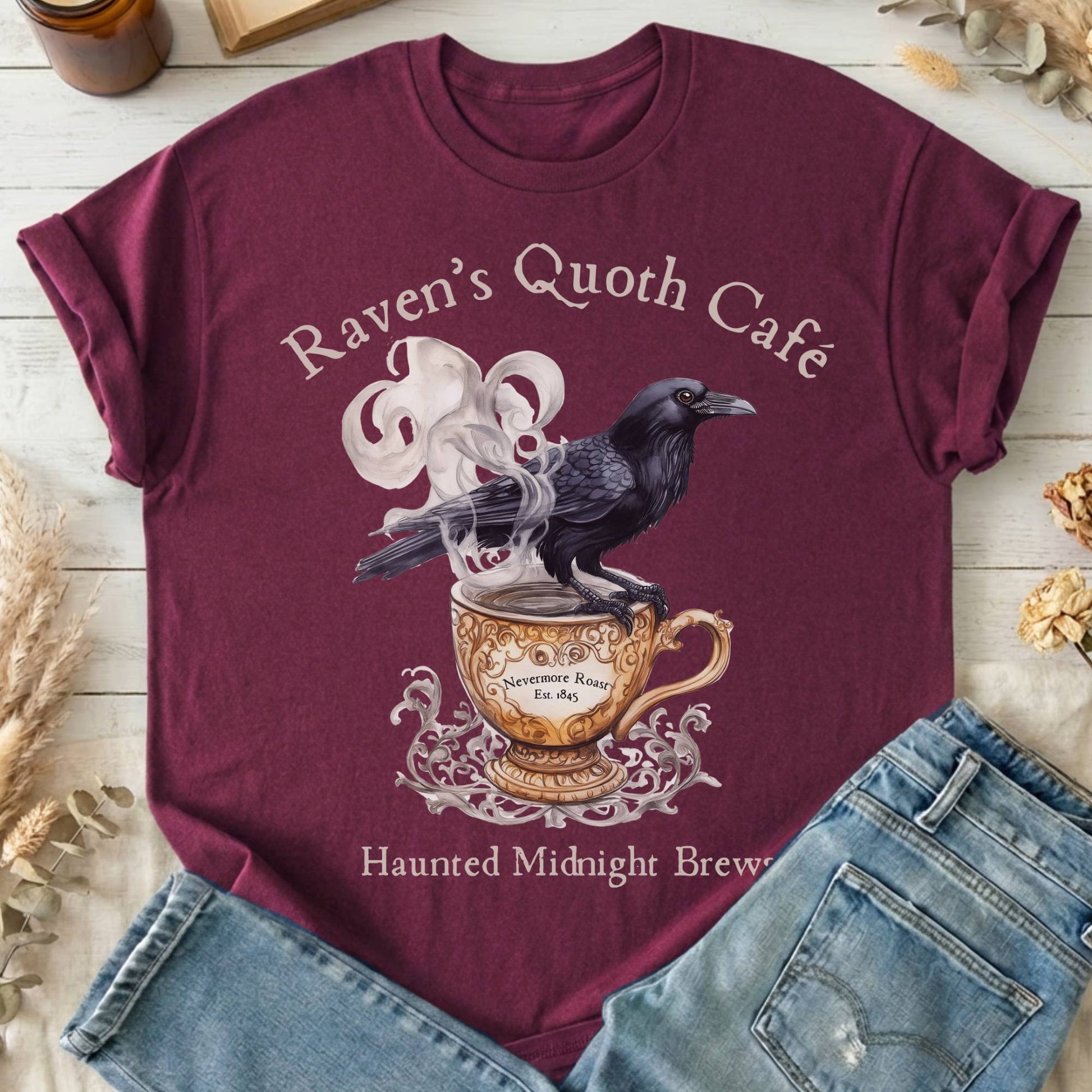 T-Shirts Maroon / S Design 95 T-Shirt The Mystic Eden