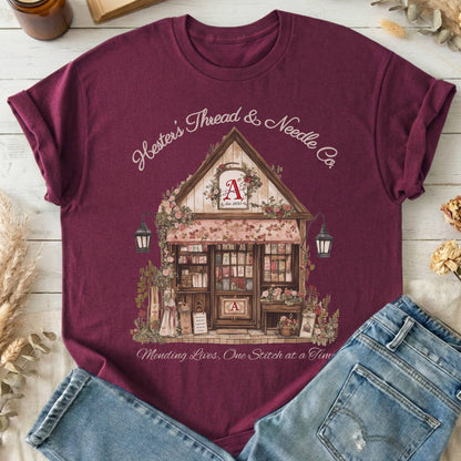 T-Shirts Maroon / S Hester's Thread & Needle Co. Scarlet Letter T-Shirt The Mystic Eden