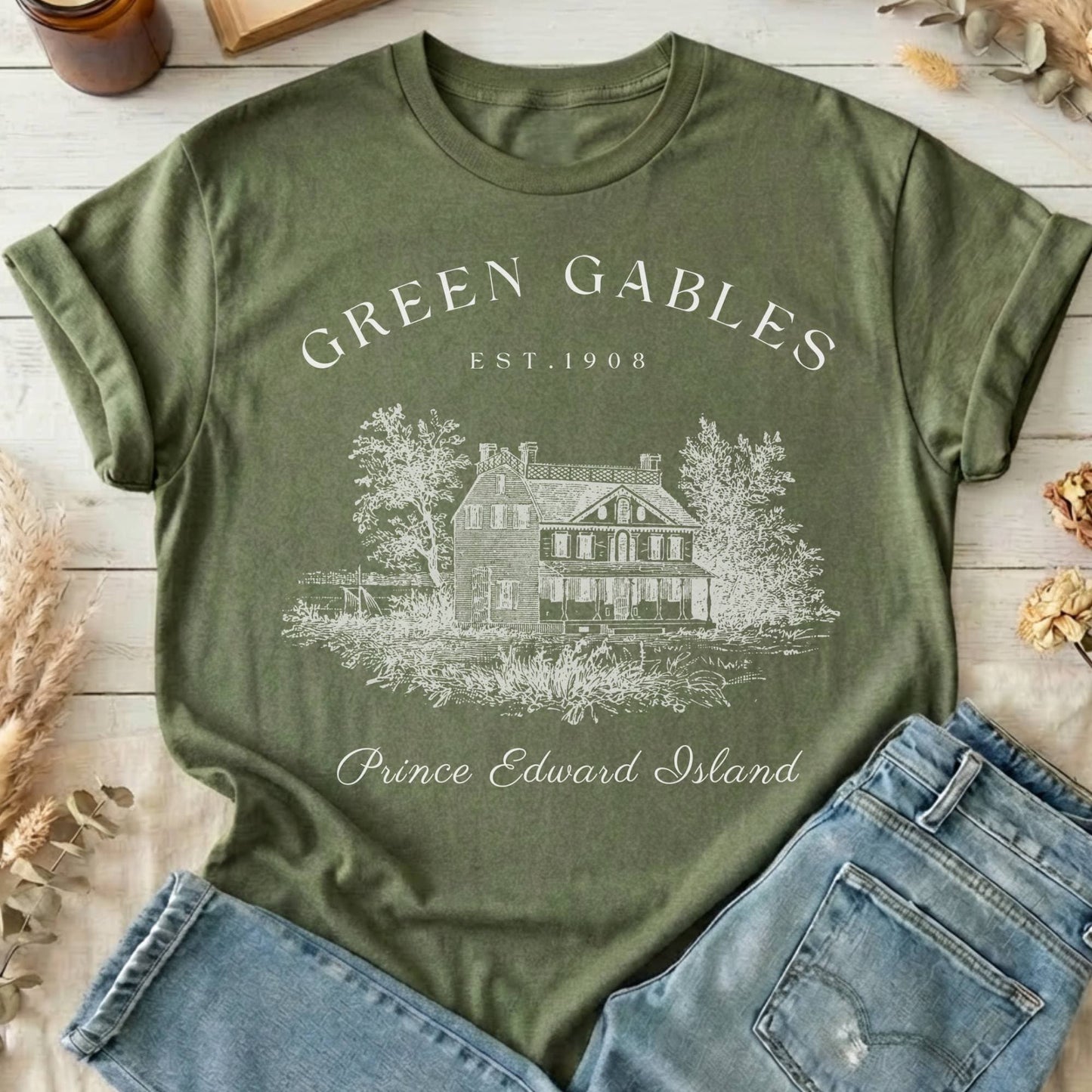 T-Shirts Military Green / S Anne of Green Gables T-Shirt The Mystic Eden