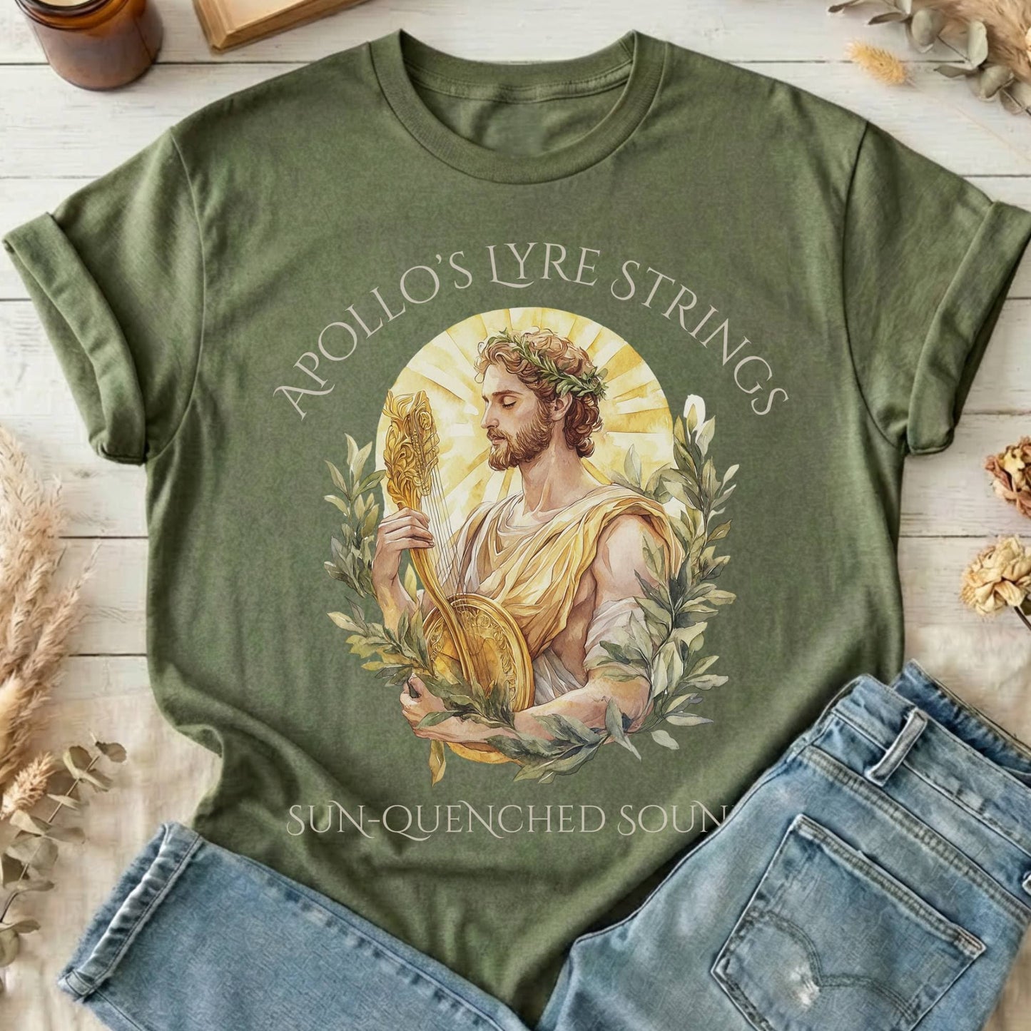 T-Shirts Military Green / S Design 100 T-Shirt The Mystic Eden