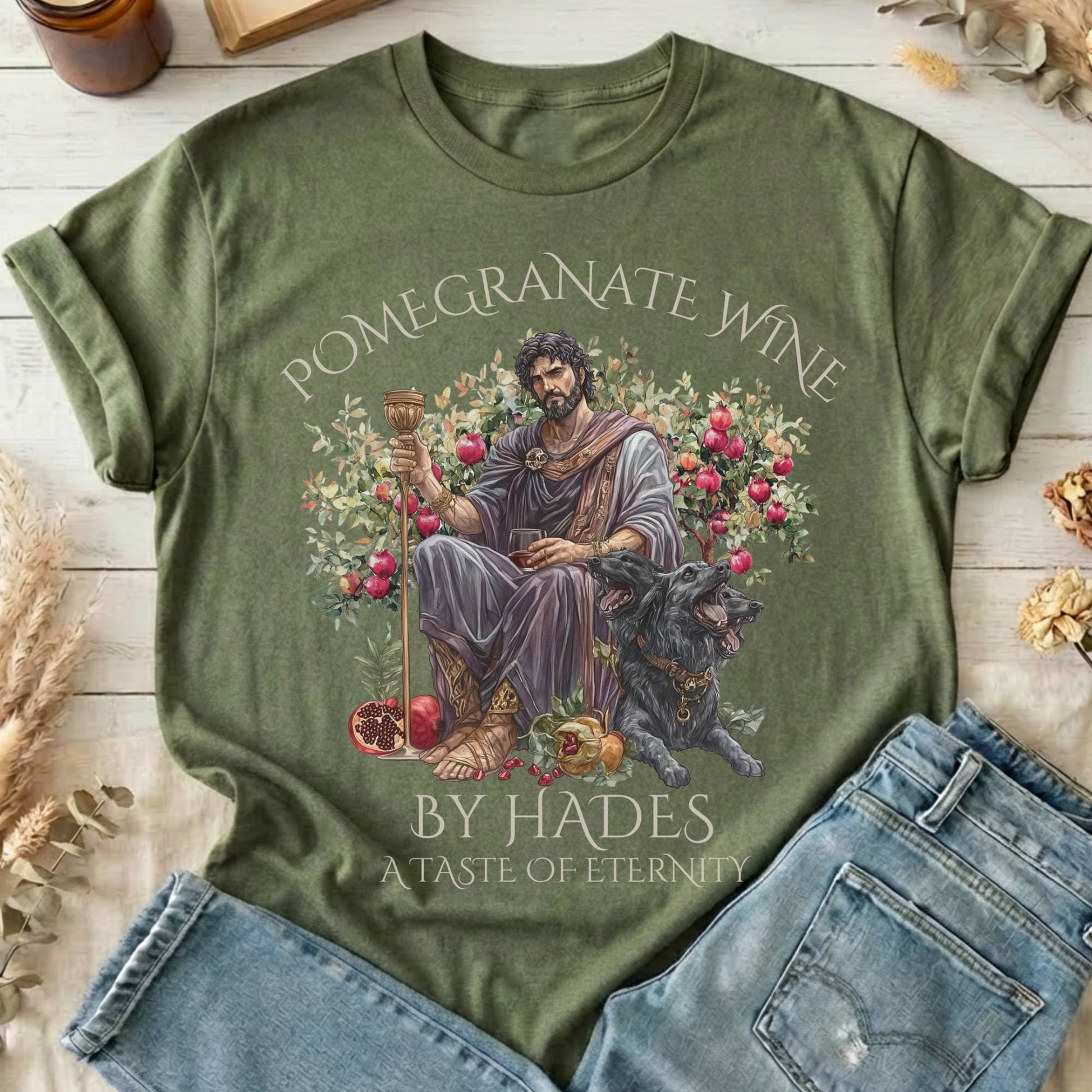 T-Shirts Military Green / S Design 108 T-Shirt The Mystic Eden