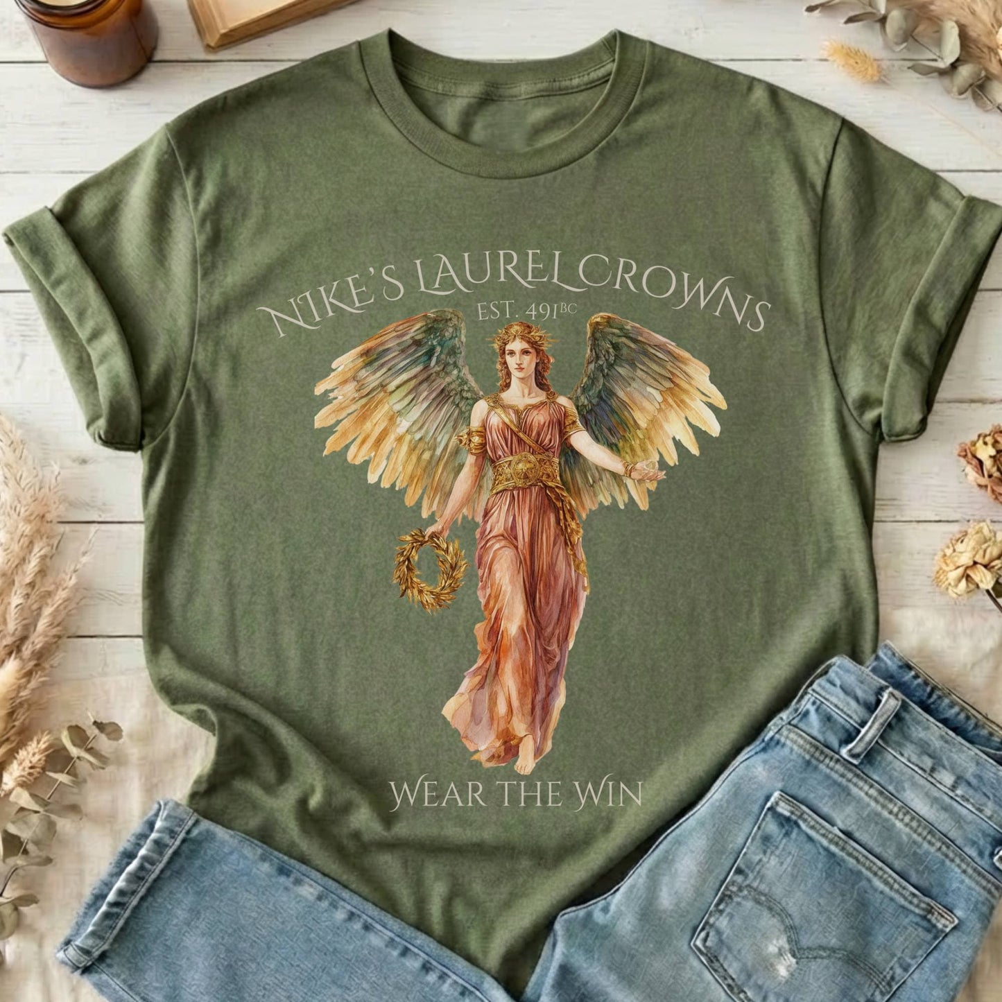 T-Shirts Military Green / S Design 111 T-Shirt The Mystic Eden