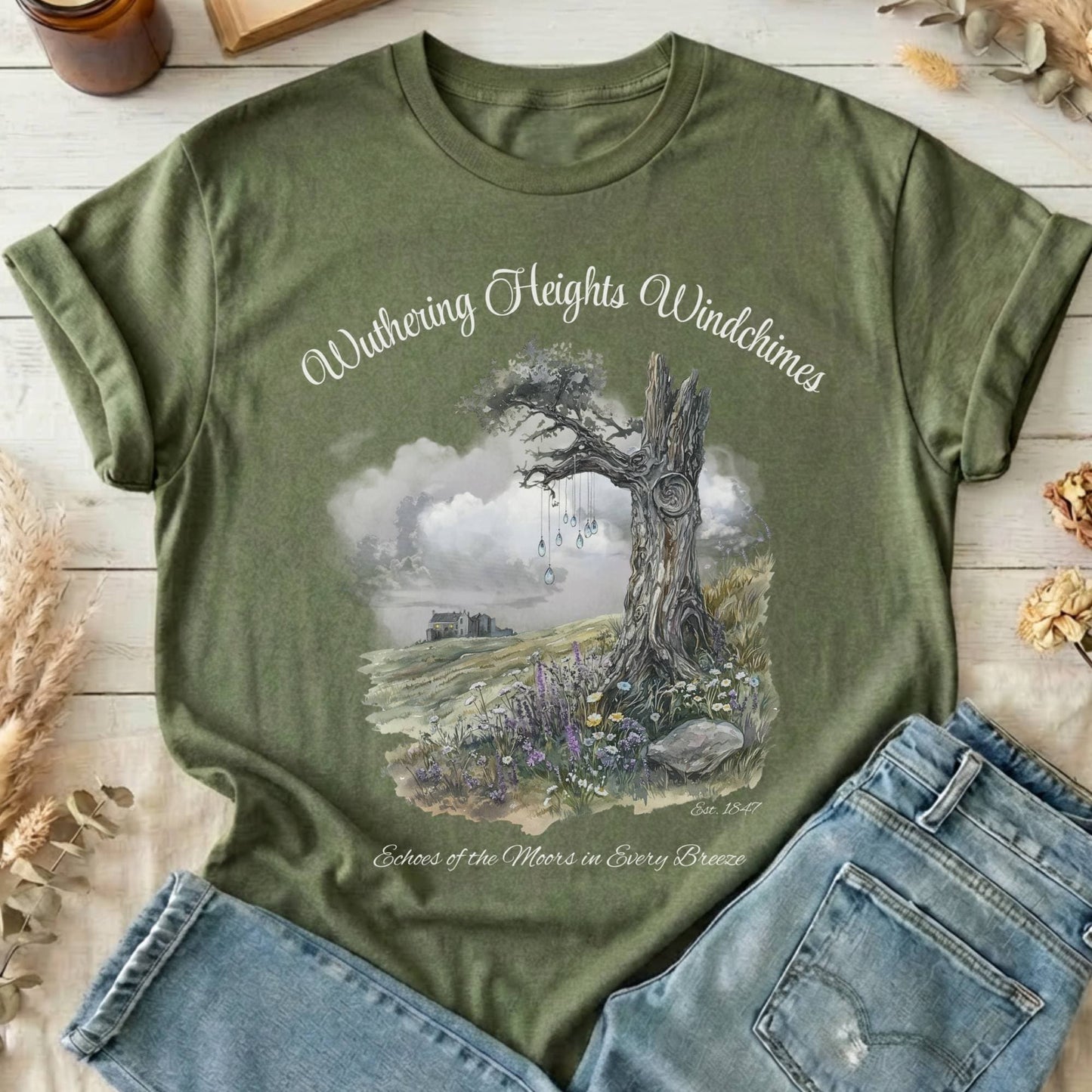 T-Shirts Military Green / S Design 115 T-Shirt The Mystic Eden